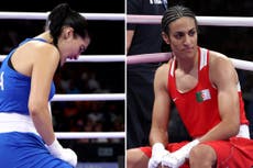 Boxer tearfully quits Olympic fight after punch by opponent who failed gender eligibility test