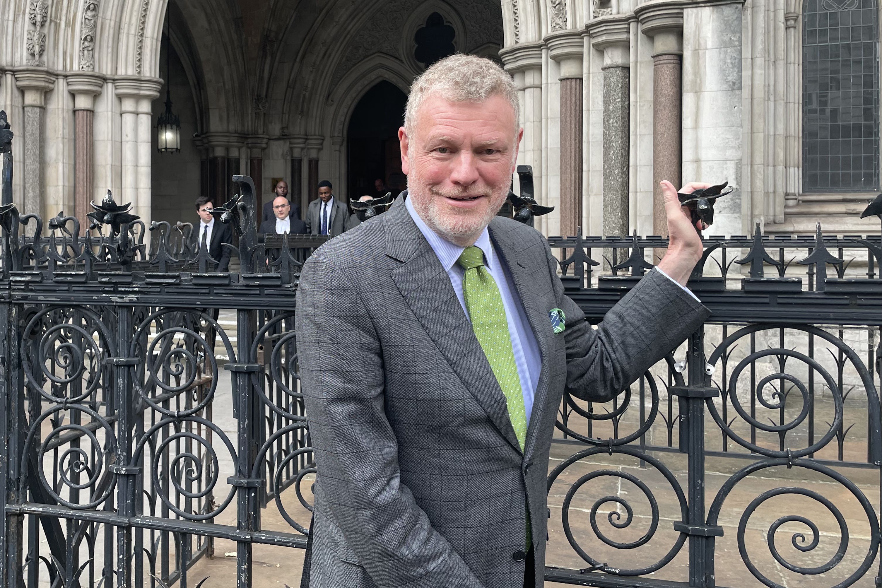 Mark Steyn outside the Royal Courts of Justice in June (Callum Parke/PA)