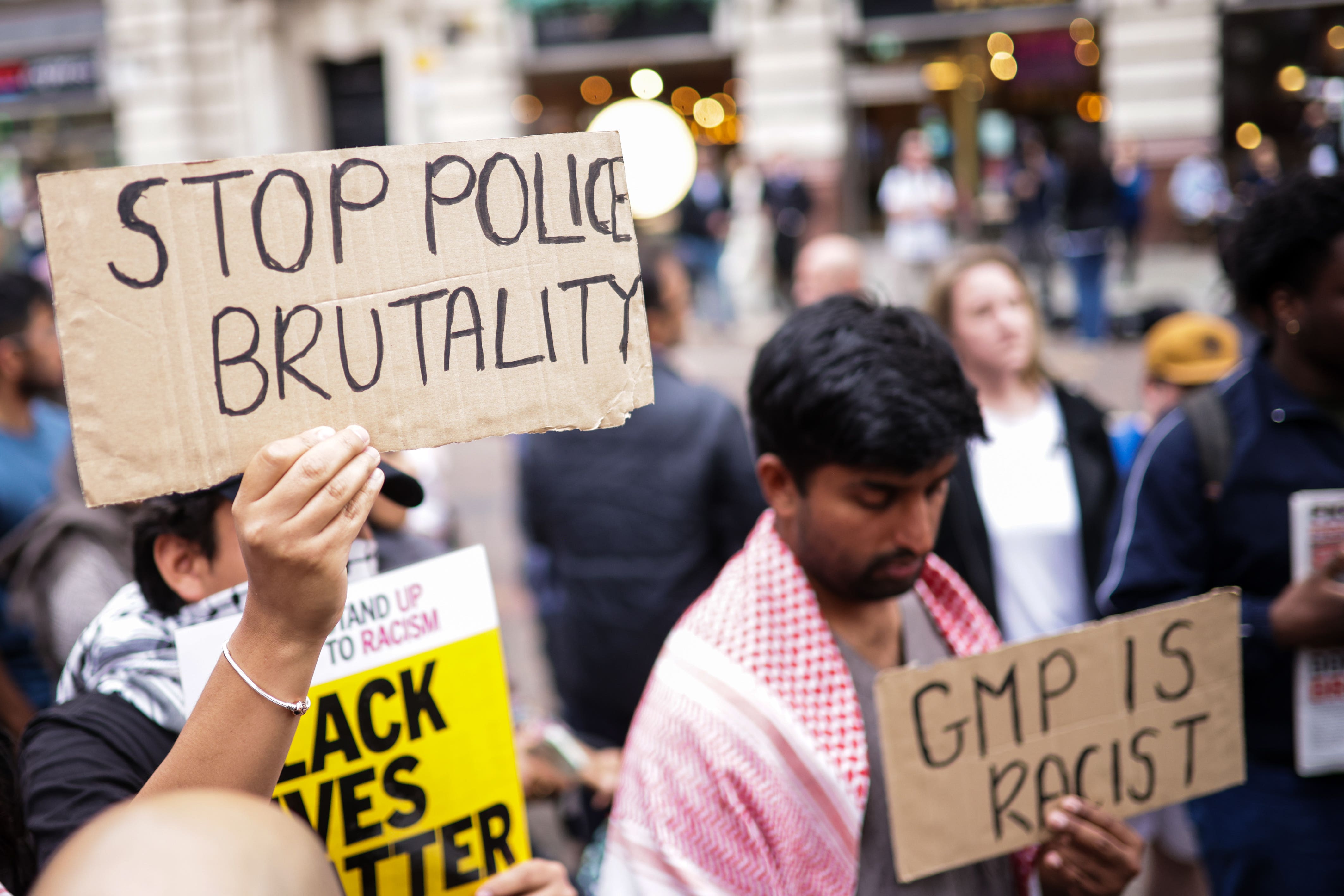 The incident sparked a protest in Manchester city centre (James Speakman/PA)