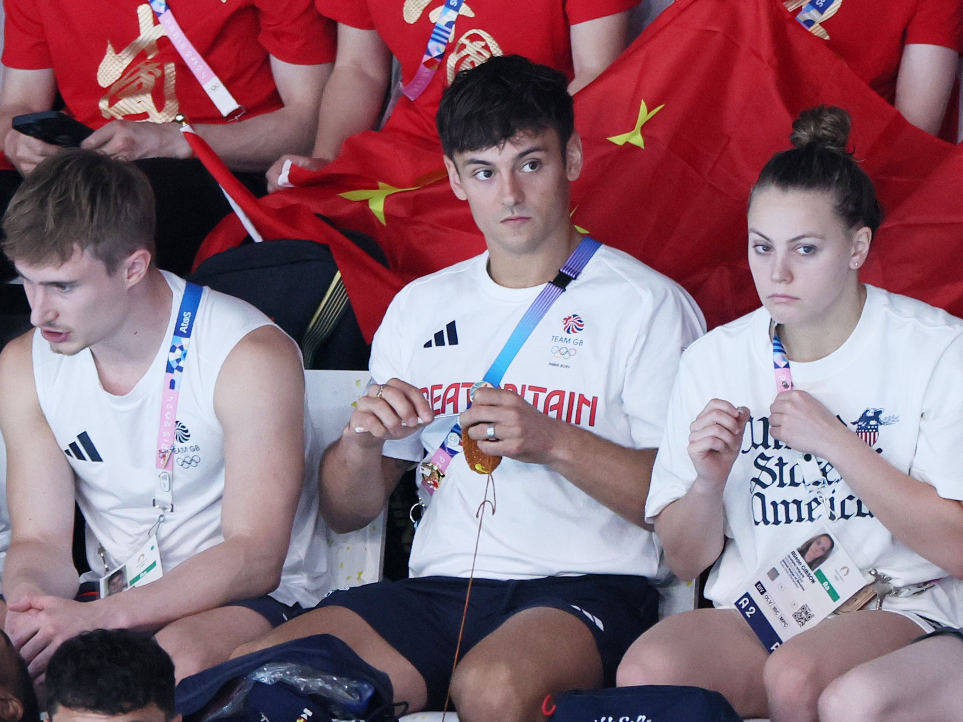 Tom Daley finished his Paris Olympics sweater days after winning silver medal for diving (Getty Images)