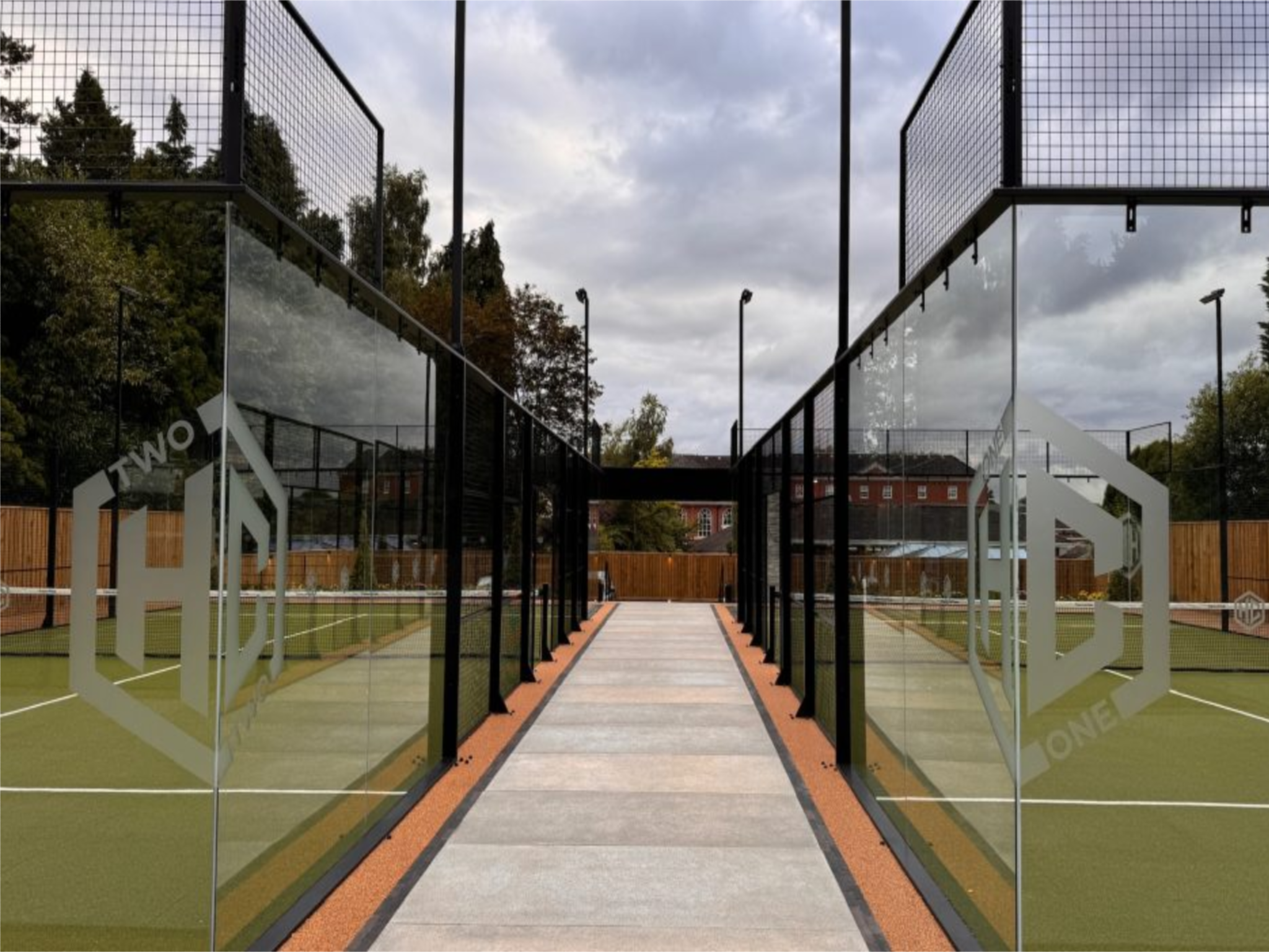 The Hook Club in Mottram Hall has two floodlit outdoor courts