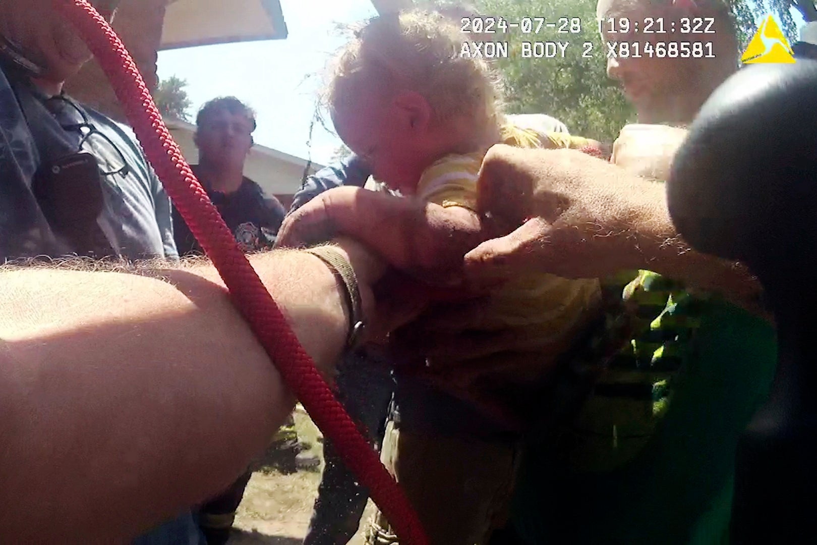 Toddler Stuck in Pipe