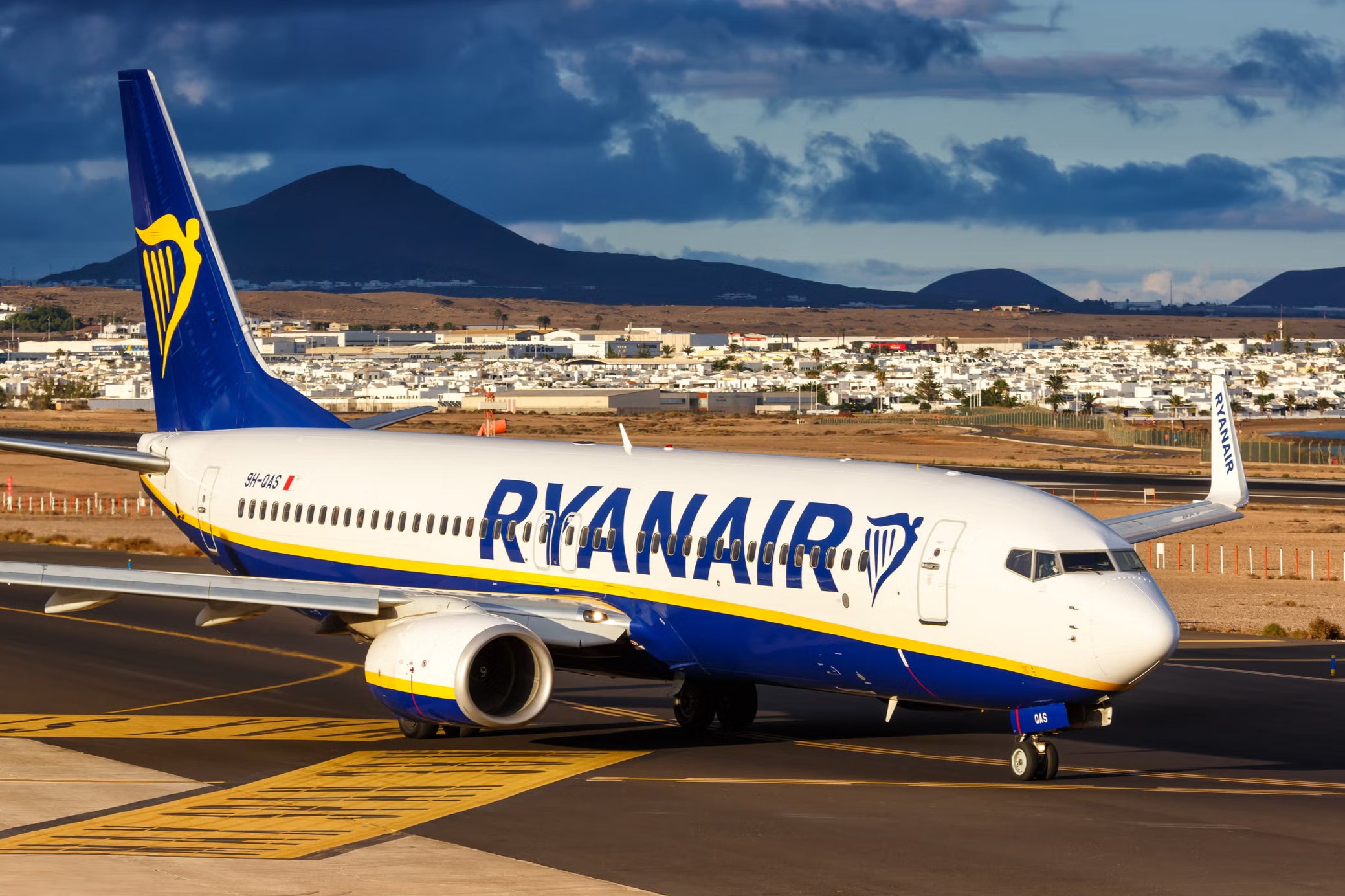 The Ryanair plane landed in Lanzarote after the eventful flight