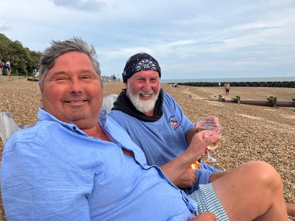 Rob with Loti’s grandfather Terry