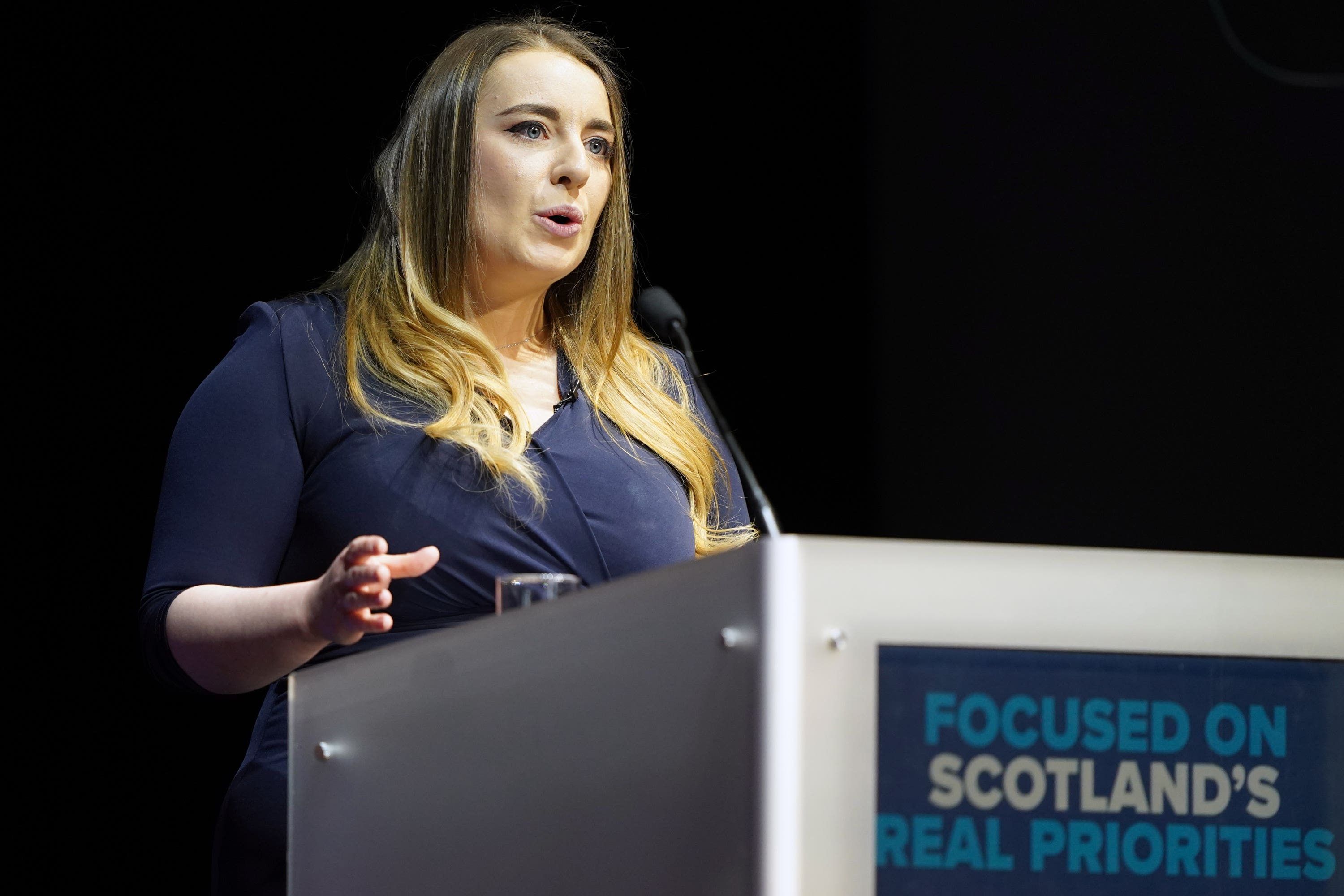 Meghan Gallacher has entered the Scottish Conservative leadership race (Andrew Milligan/PA)