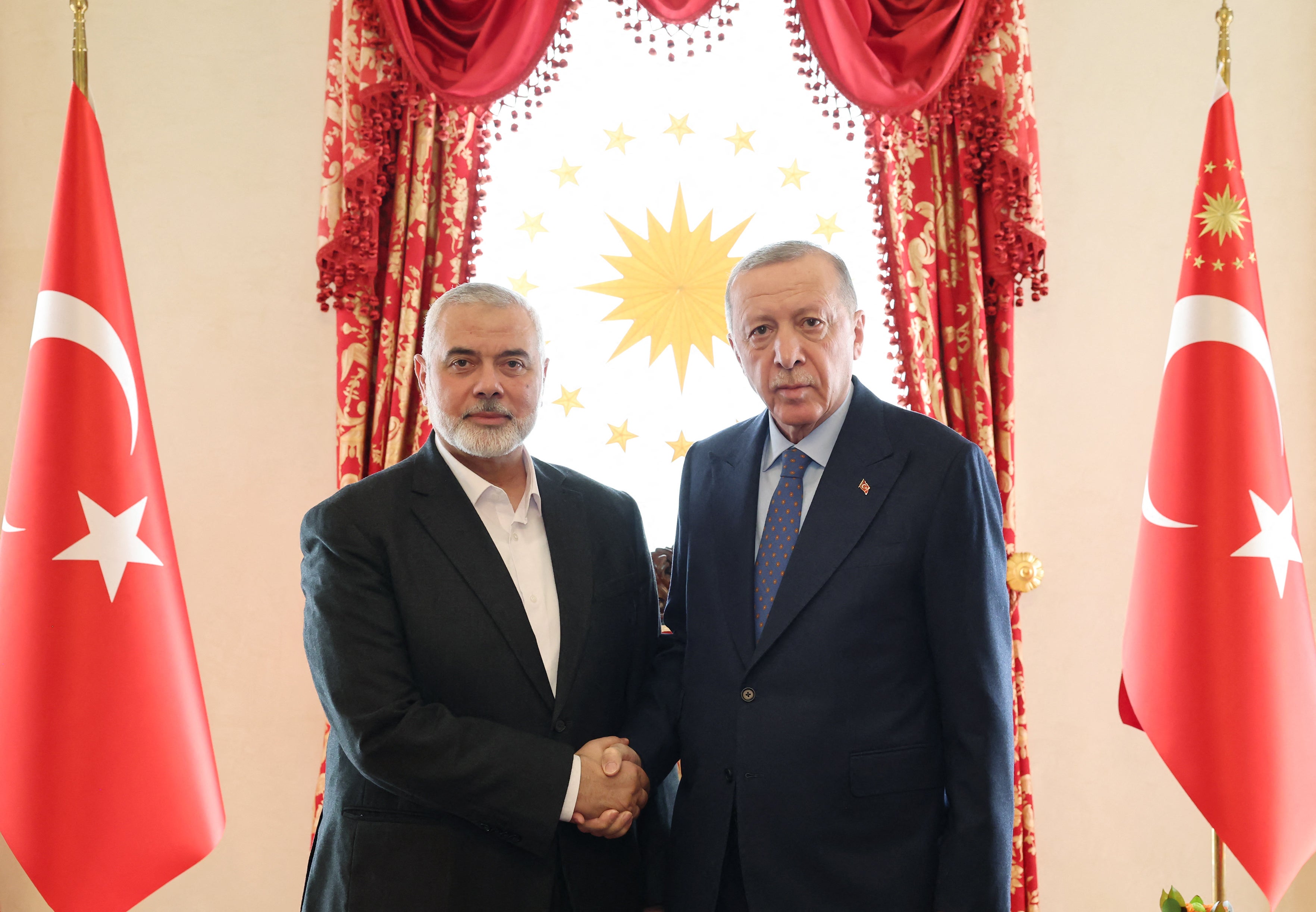 Haniyeh and Erodgan last met in Istanbul in April