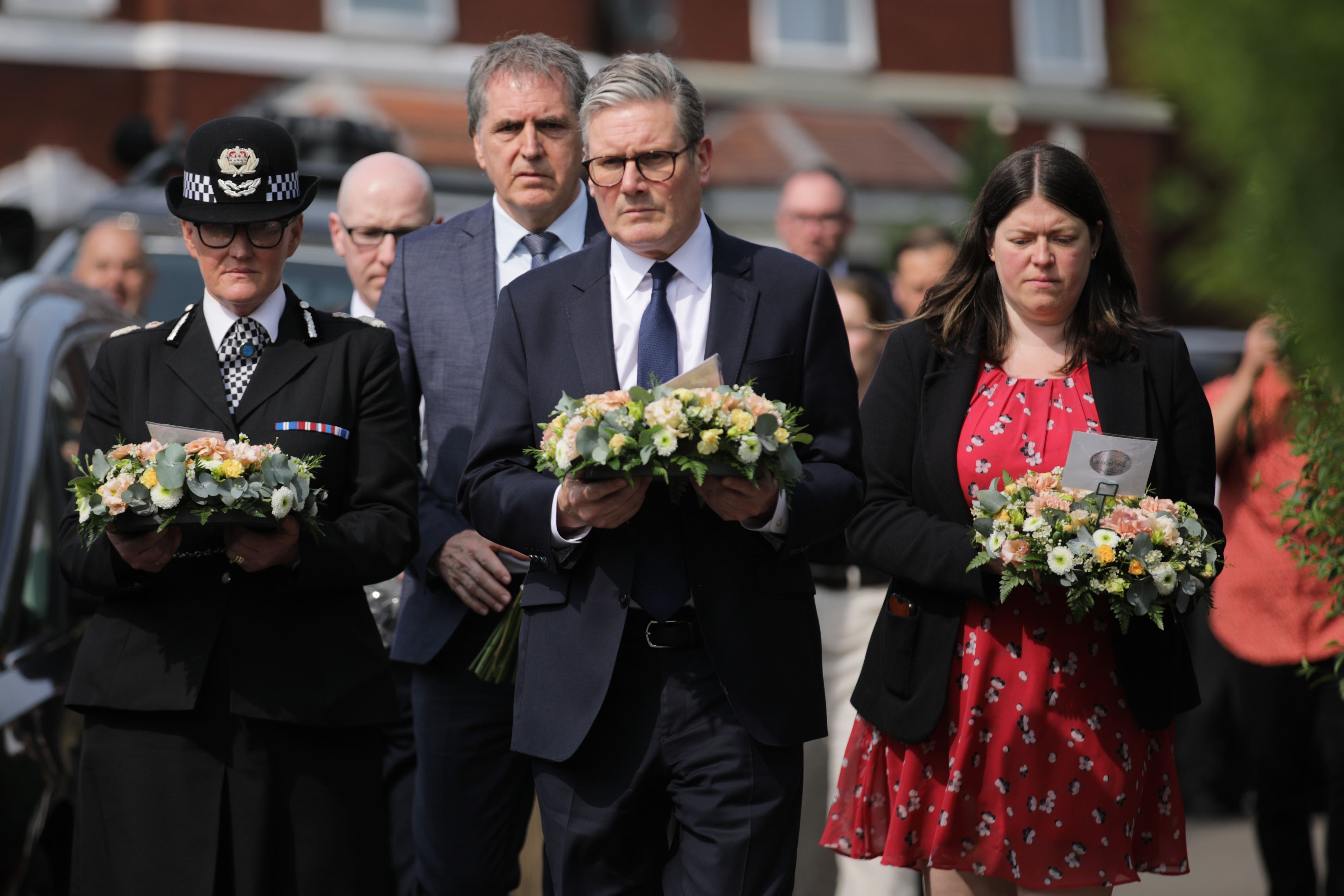 Sir Keir Starmer has praised the ‘bravery, resilience and solidarity’ shown by the people of Southport this week (James Speakman/PA)