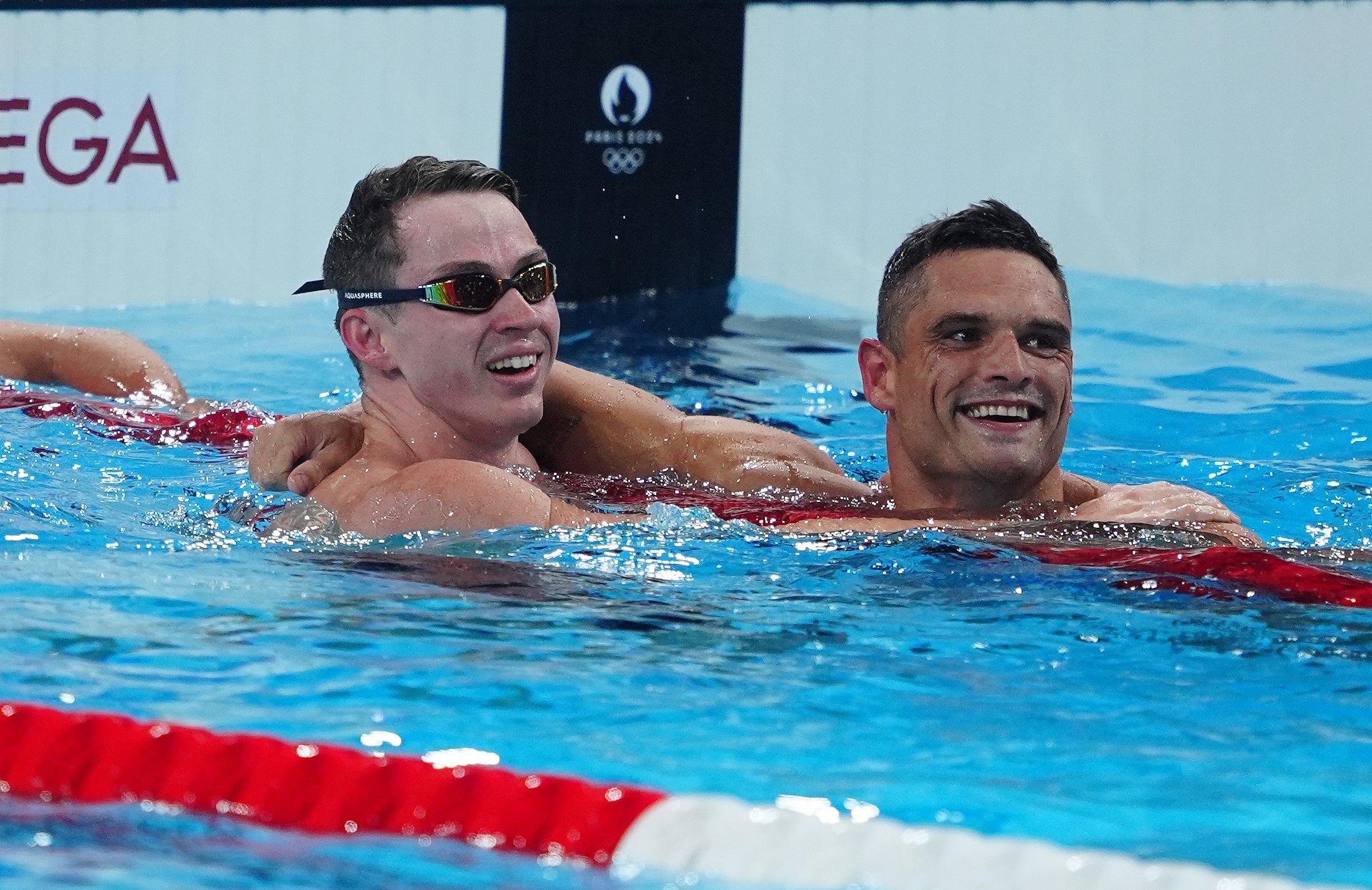 Ben Proud celebrates winning silver