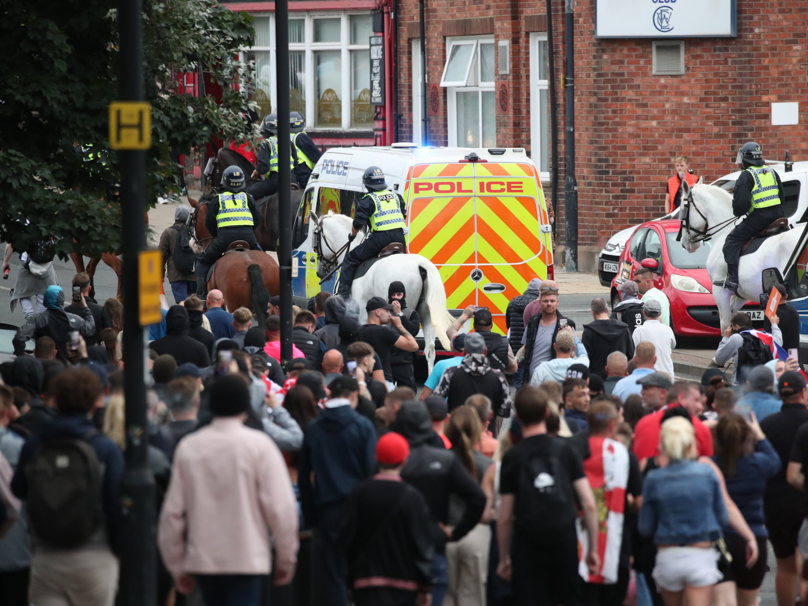 Hundreds of demonstrators took to the streets in Sunderland