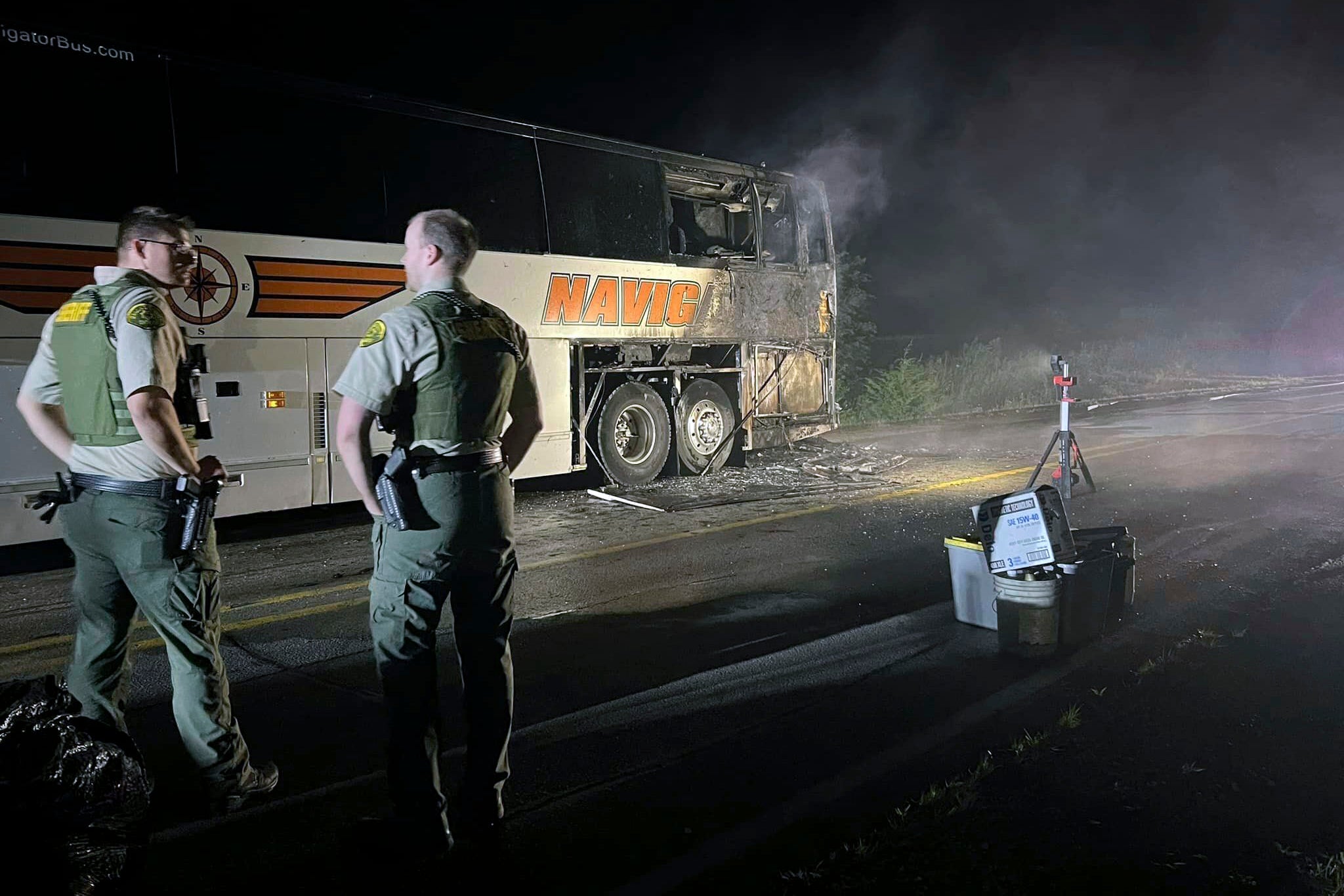 Sioux City Explorers Bus Fire