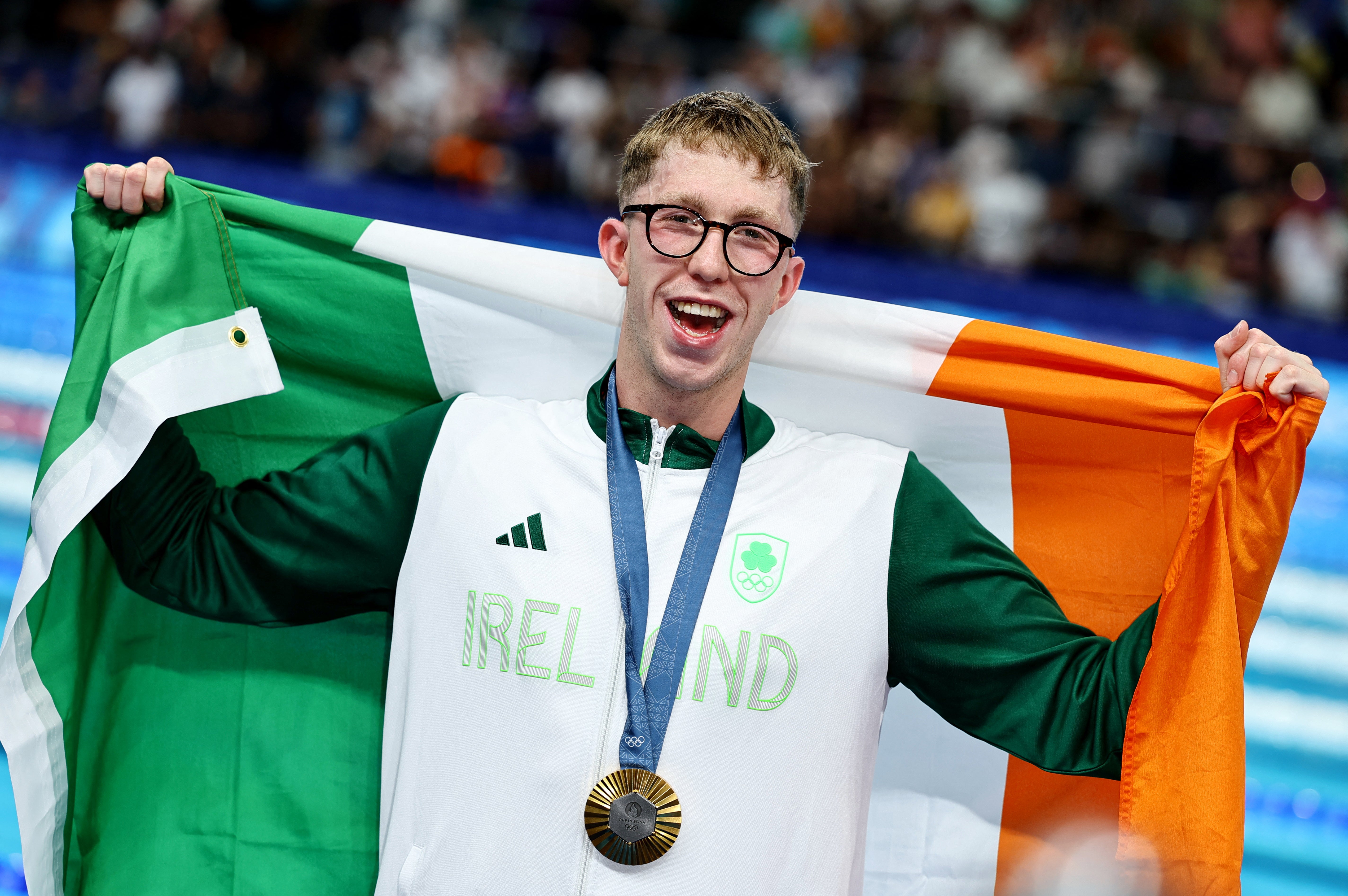 Simone Biles? Nope, check again, it’s Irish swimmer Daniel Wiffen