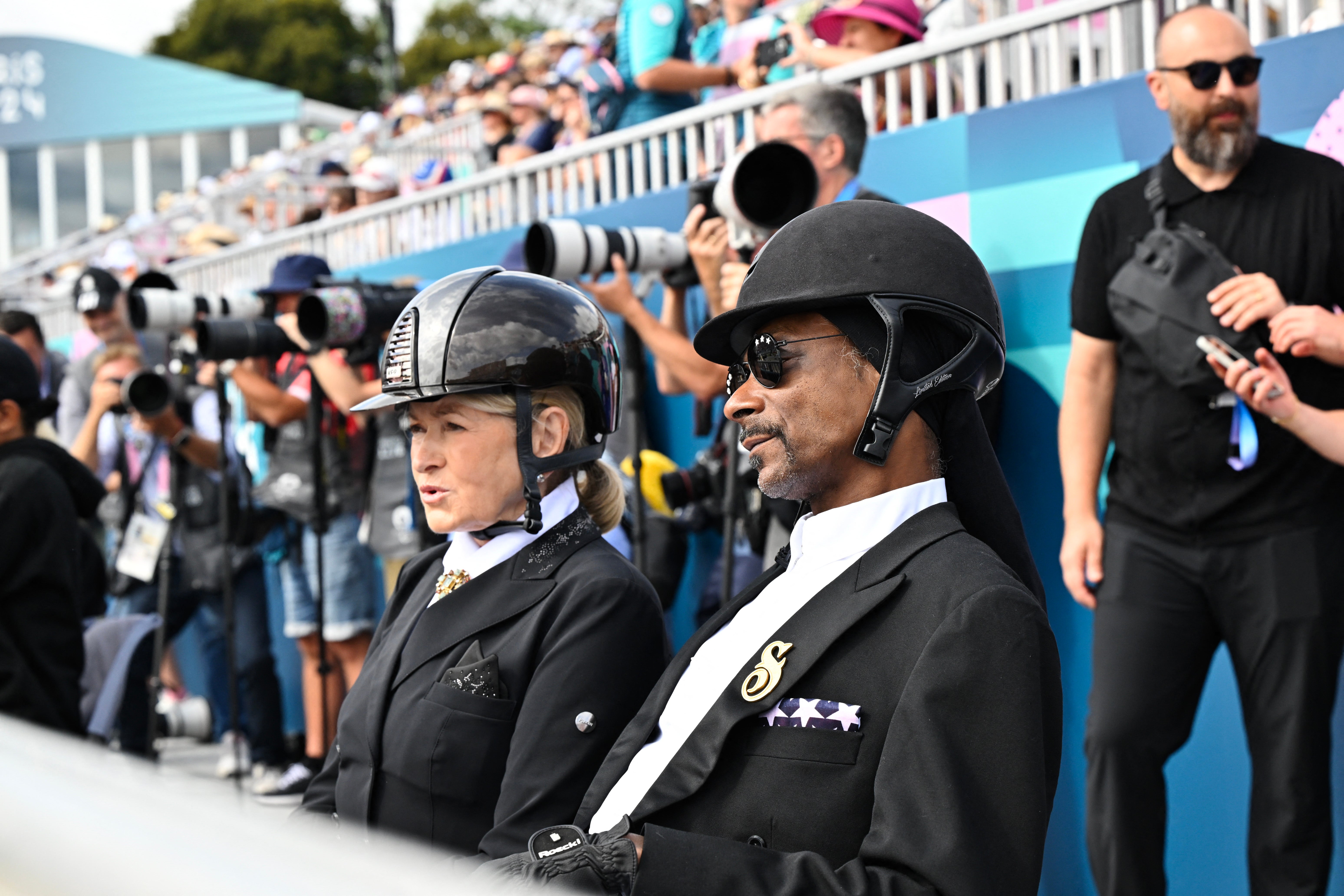 Snoop Dogg was enjoying the dressage action