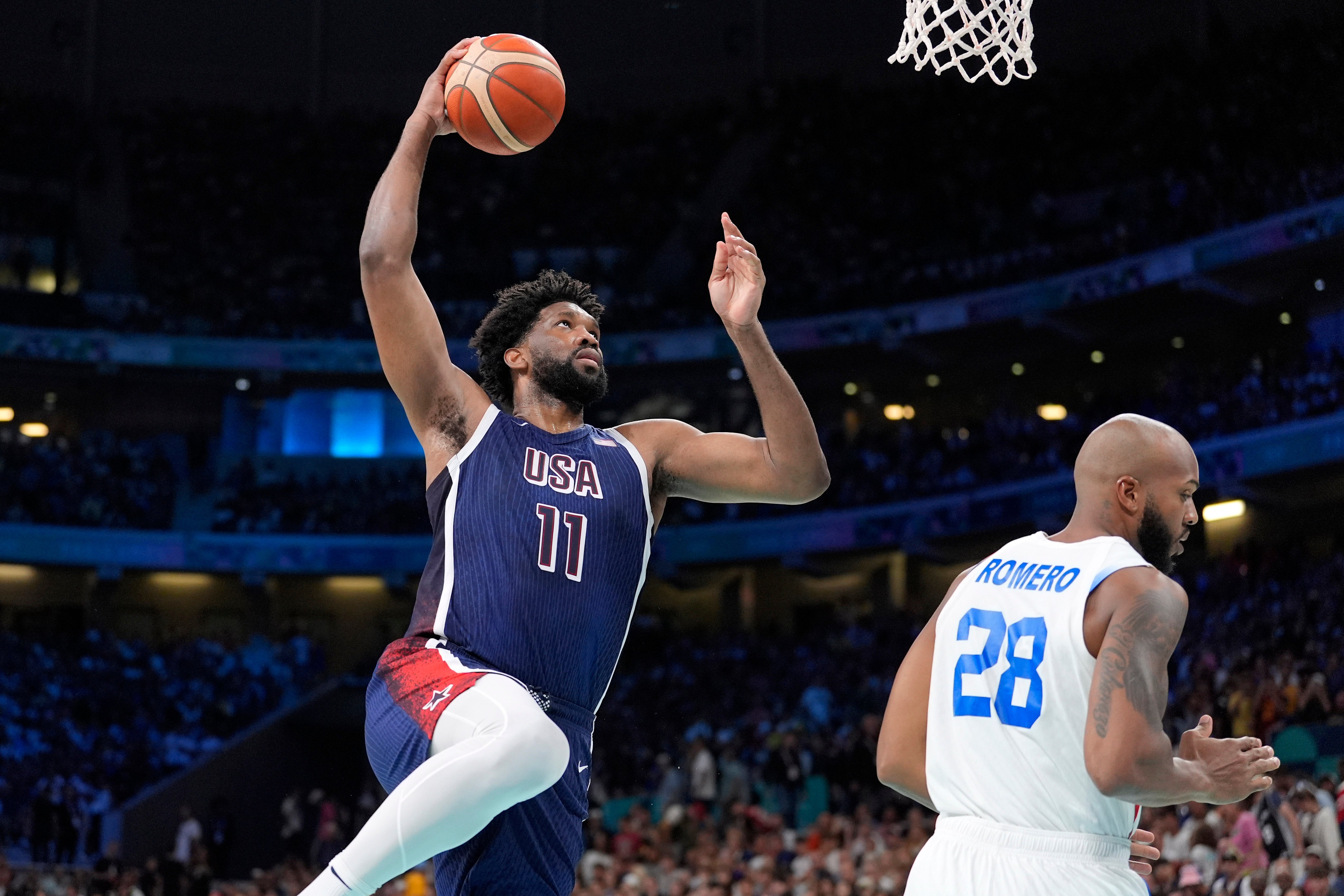 Joel Embiid played for the United States at Paris 2024