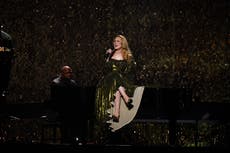 Adele shows Olympic women’s 100m final at Munich concert