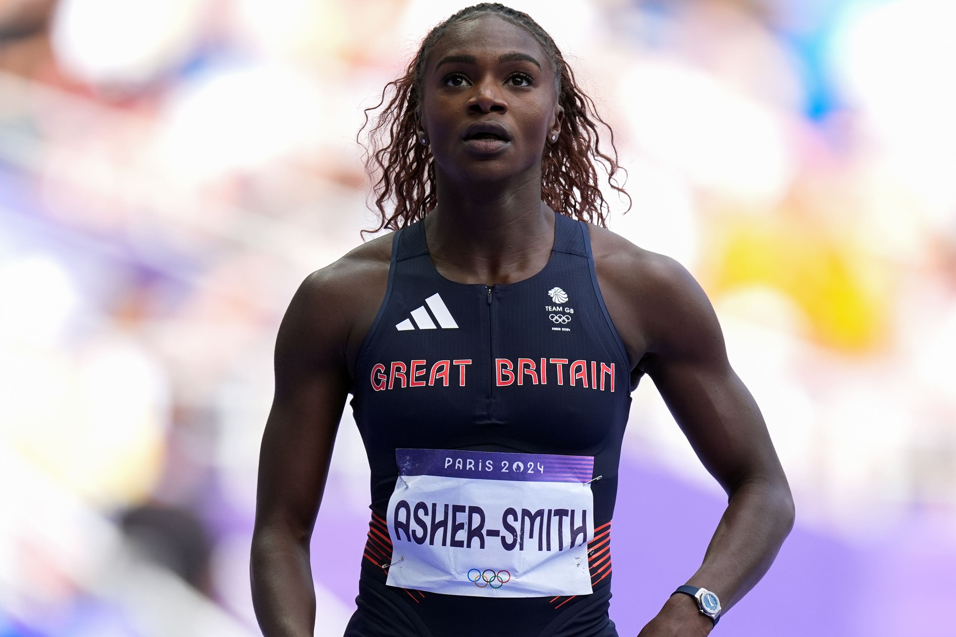 Dina Asher-Smith was third quickest in the women’s 200 metres heats (Martin Rickett/PA)