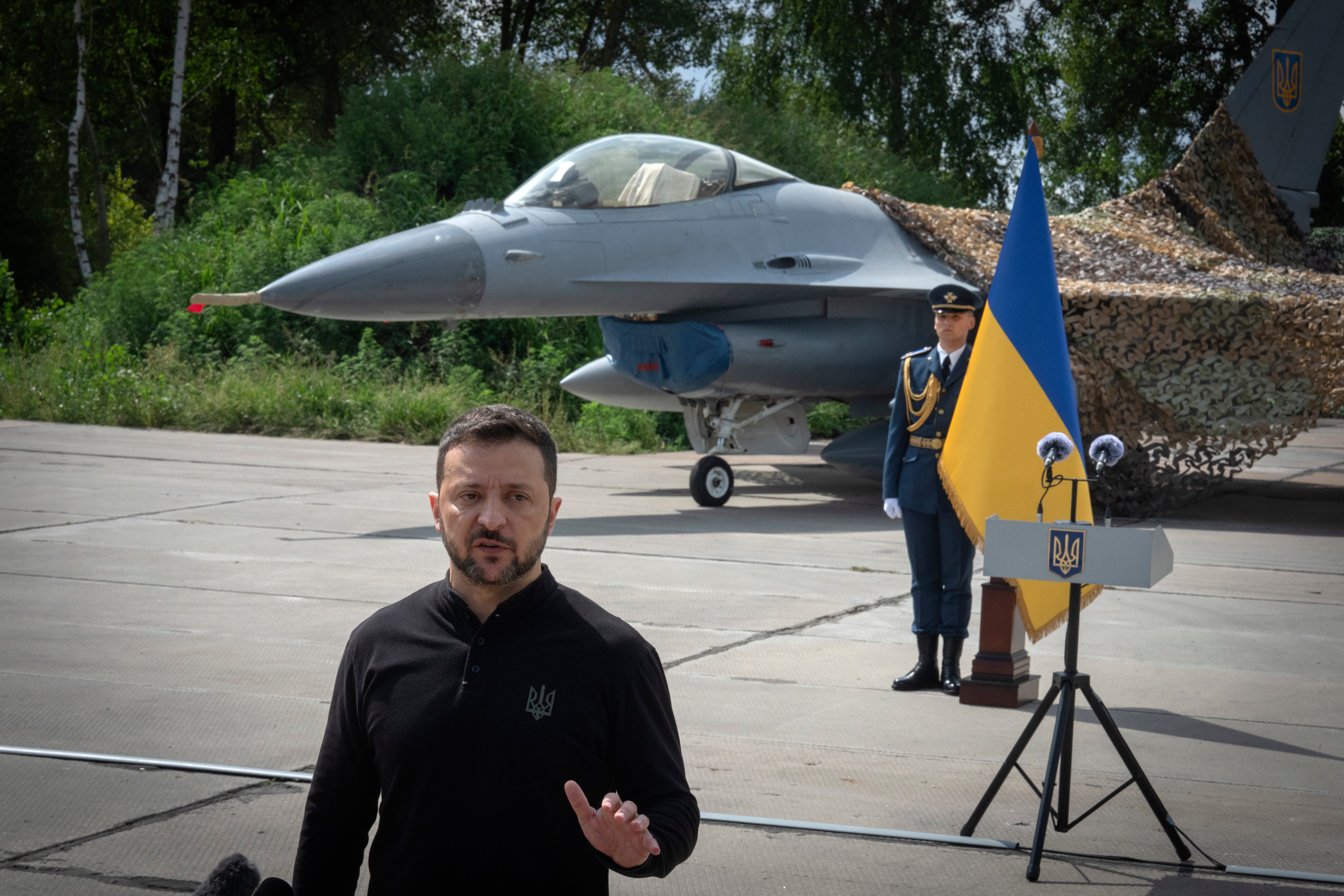 Russia Ukraine War F16 Zelensky