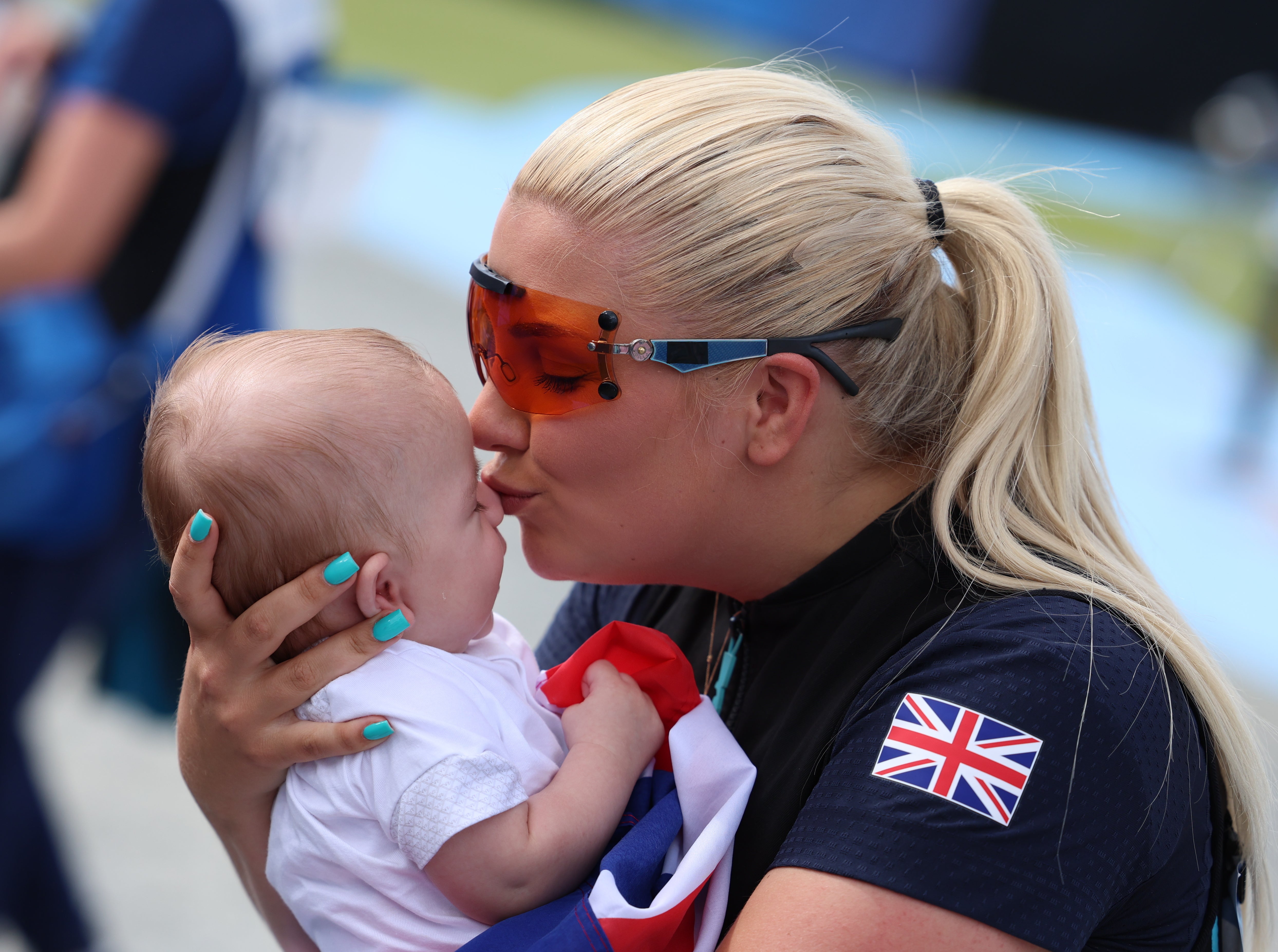 Amber Rutter claimed silver for Team GB in the women’s skeet