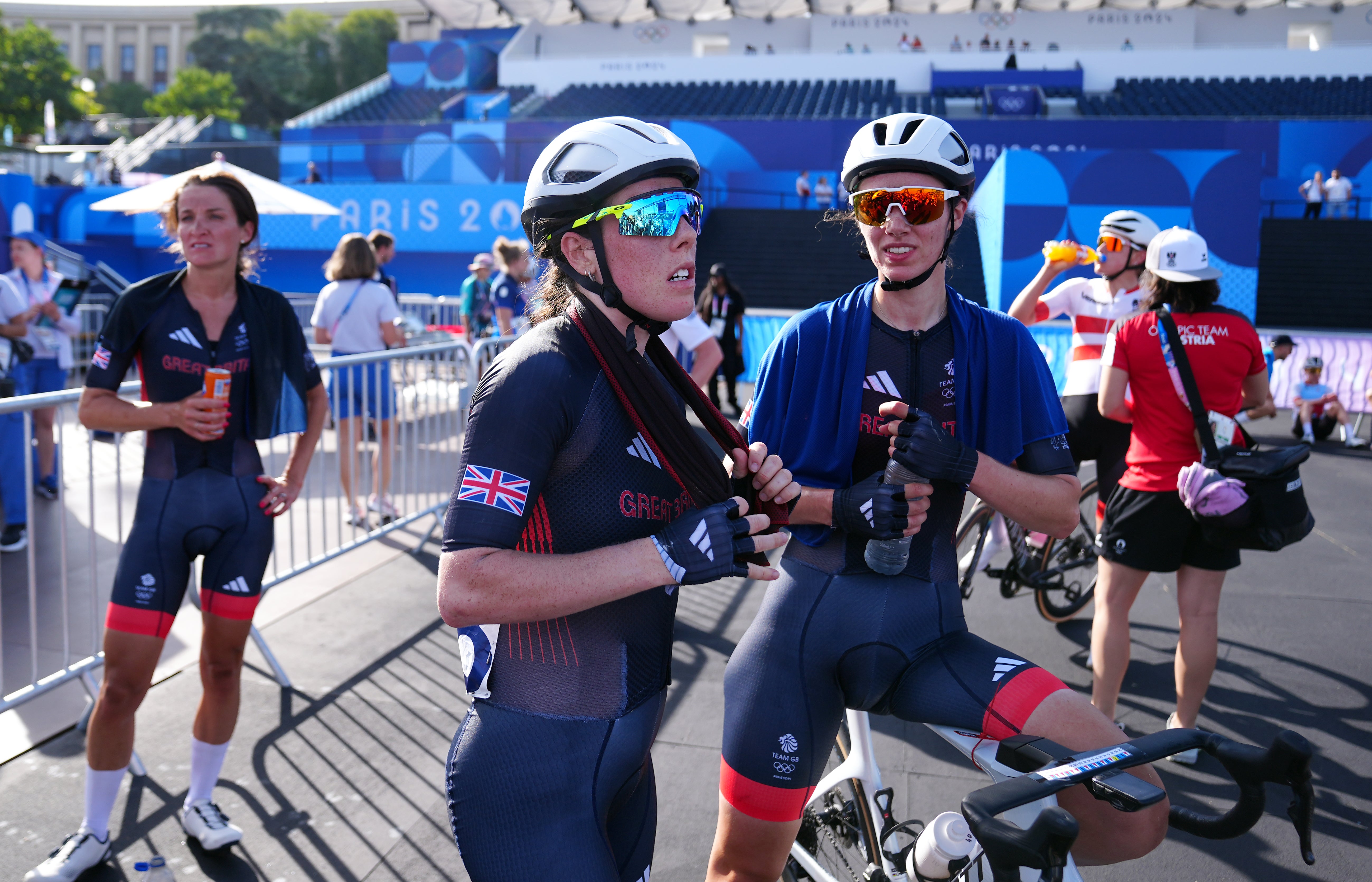 Team GB had three riders in the lead breakaway group at one point during the race