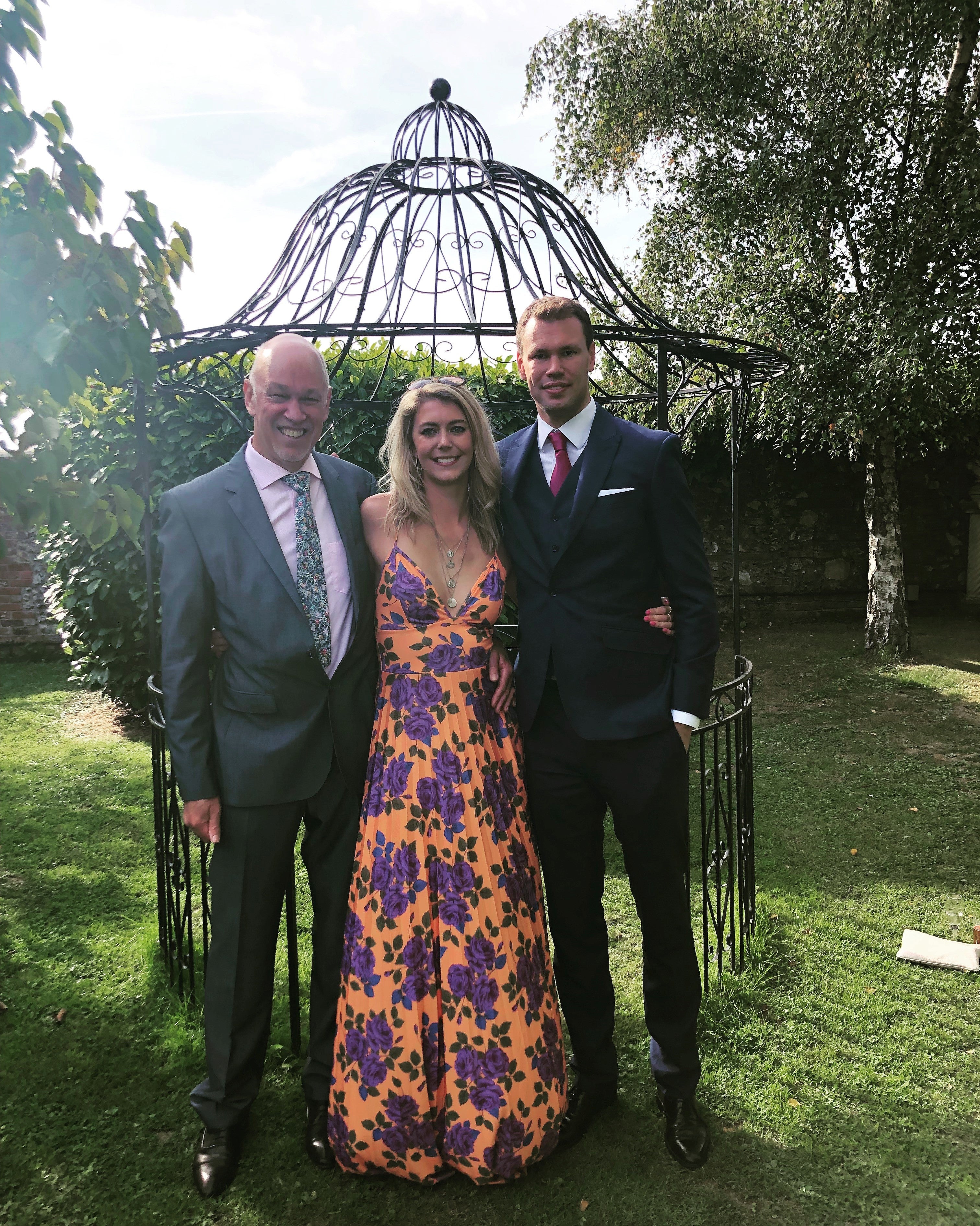 Phillip with his daughter Charlotte and son Edward