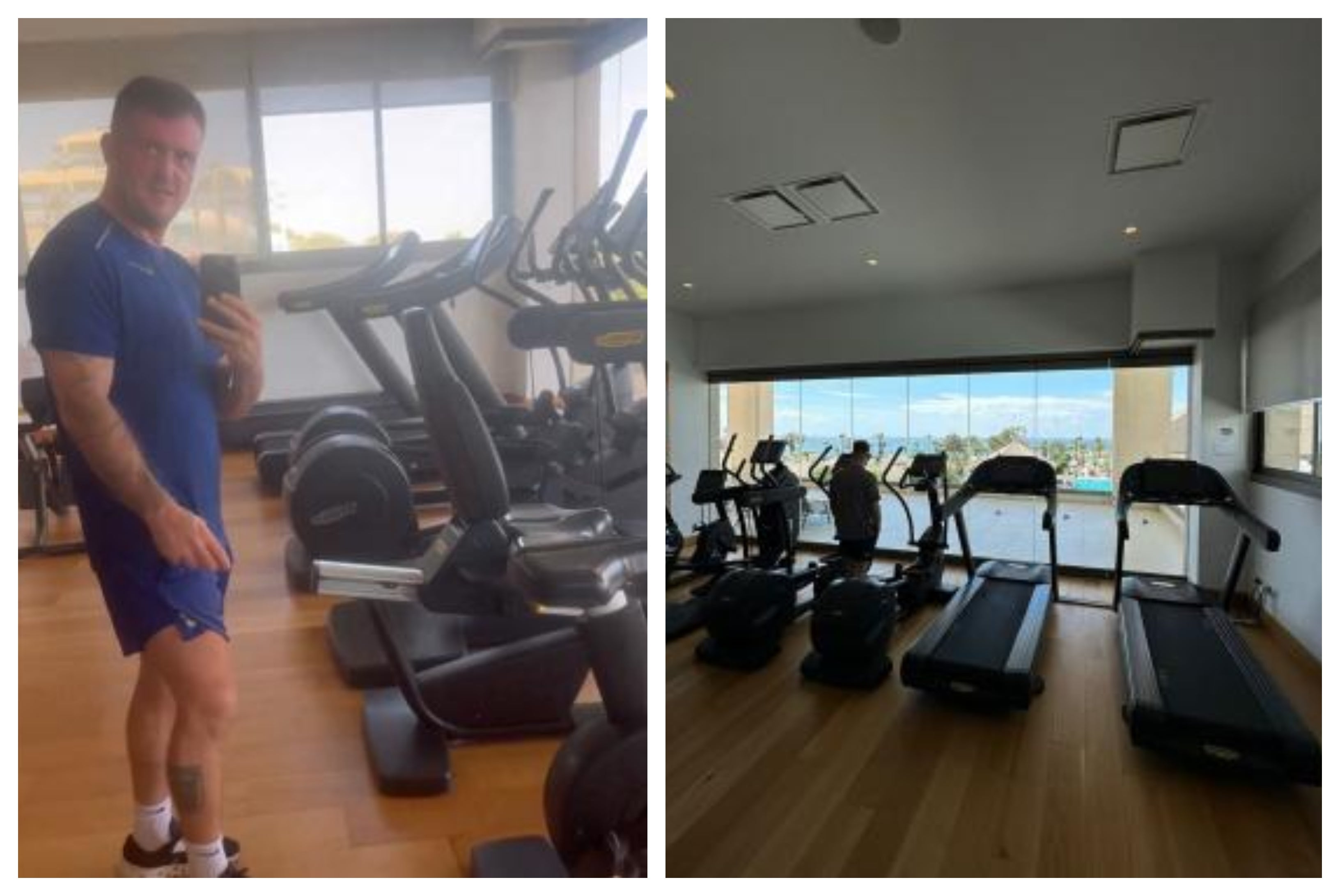 Tommy Robinson’s gym selfies may have given away his location at a five-star resort in Cyprus