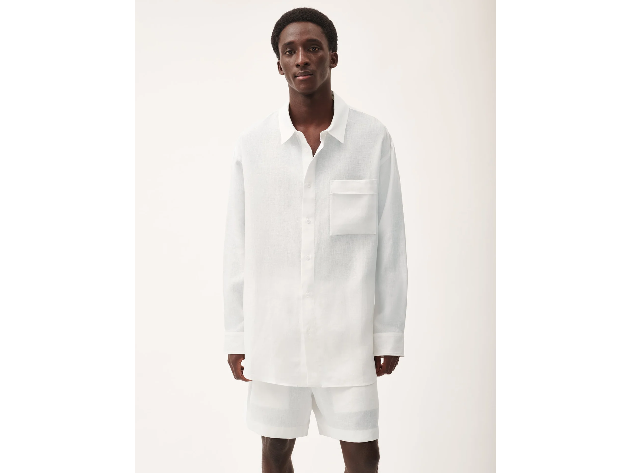 Pangaia dna aloe linen shirt