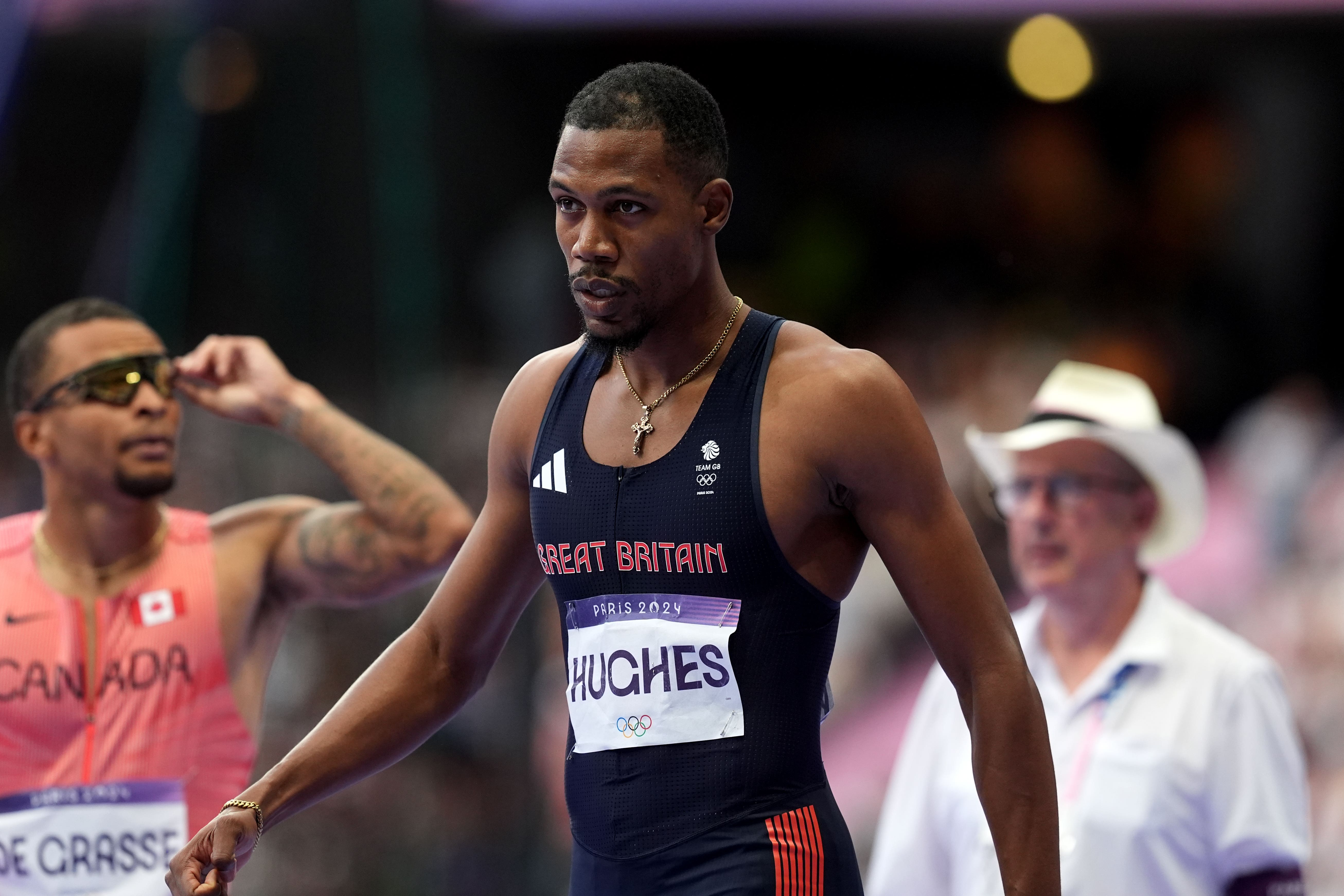 Zharnel Hughes was eliminated at the semi-final stage of the 100m at last year’s Olympics and withdrew from the 100m