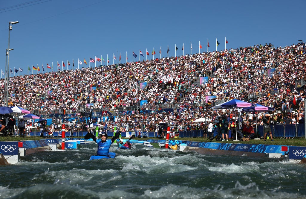 Kayak cross made its debut at the Olympics and looks here to stay