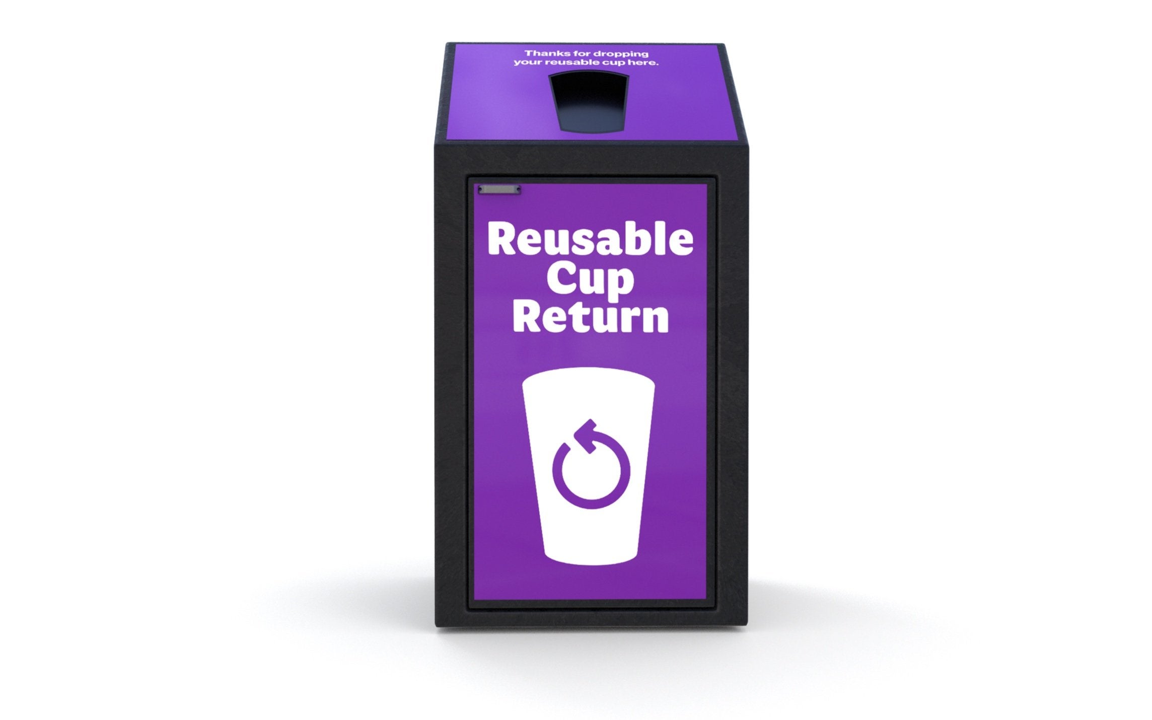 The cups can be returned at one of 60 drop-off bins across the California city, including inside restaurants