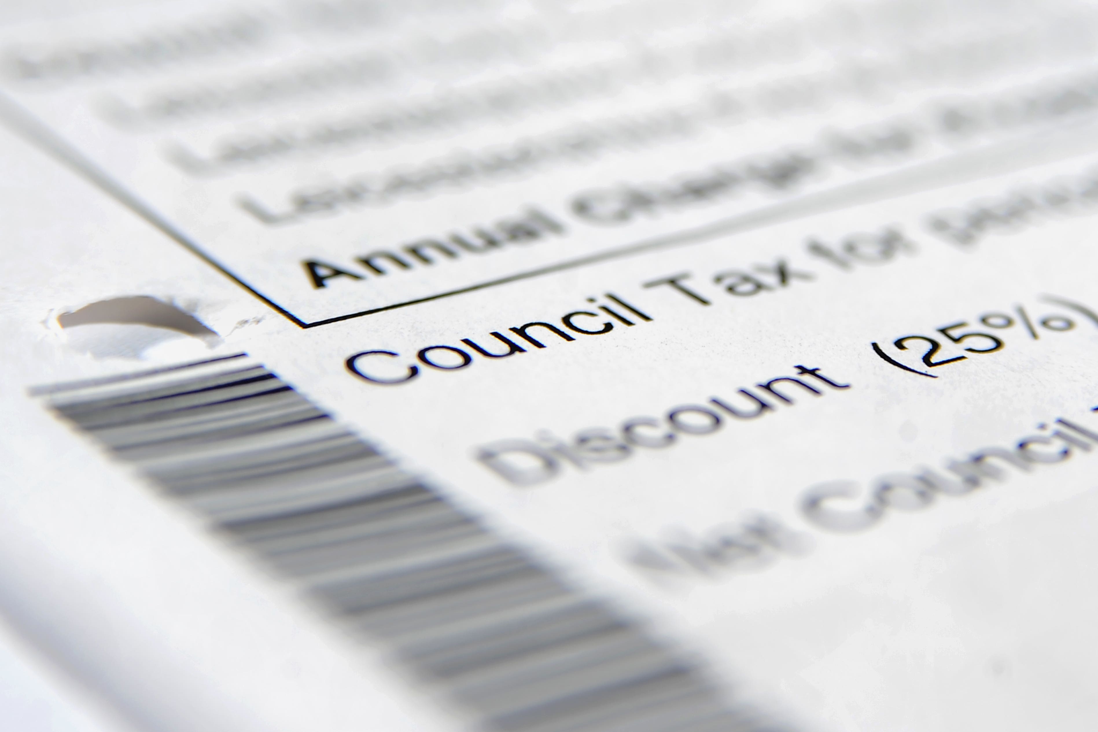 A council tax bill