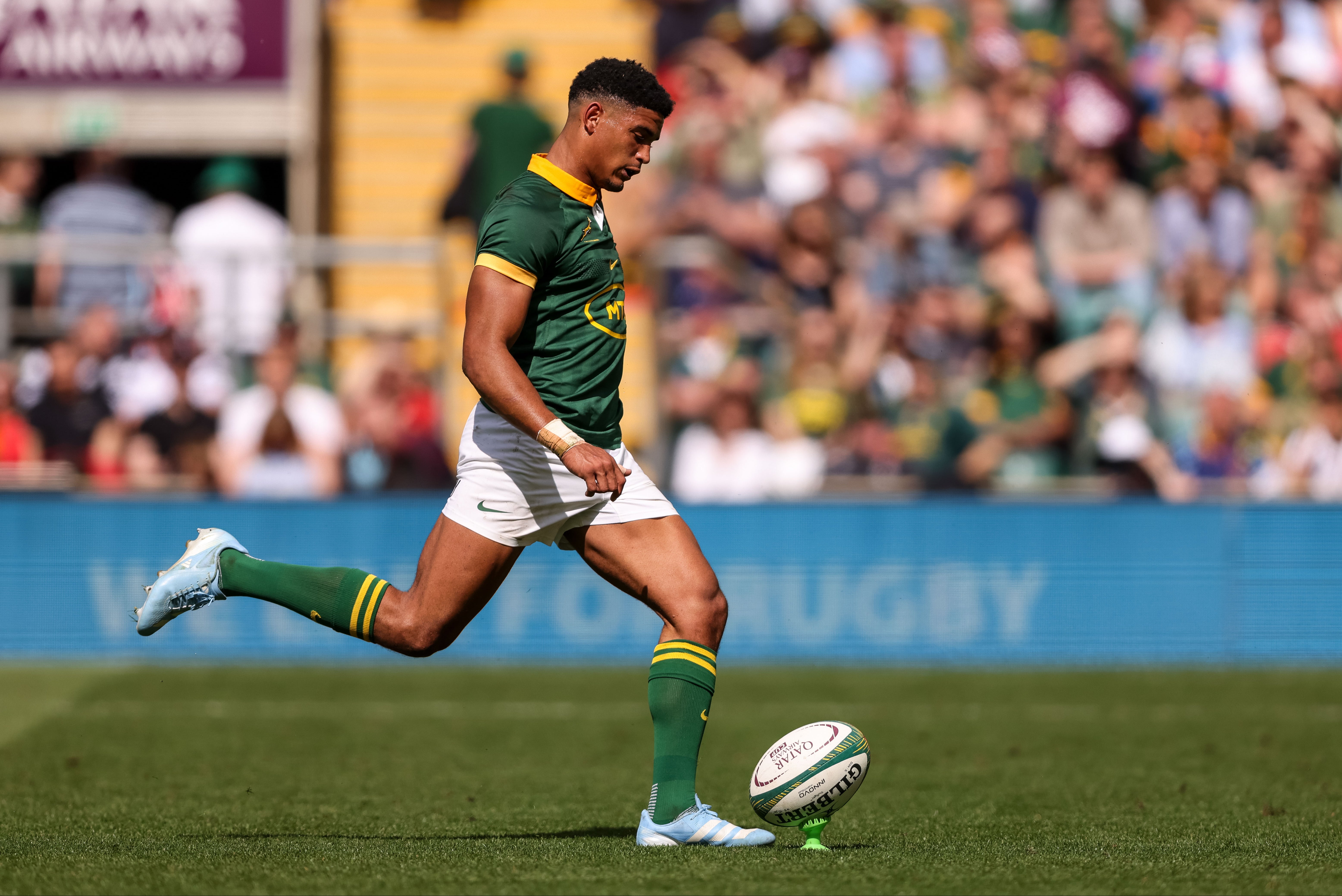 Sacha Feinberg-Mngomezulu will make his first start at fly half for South Africa