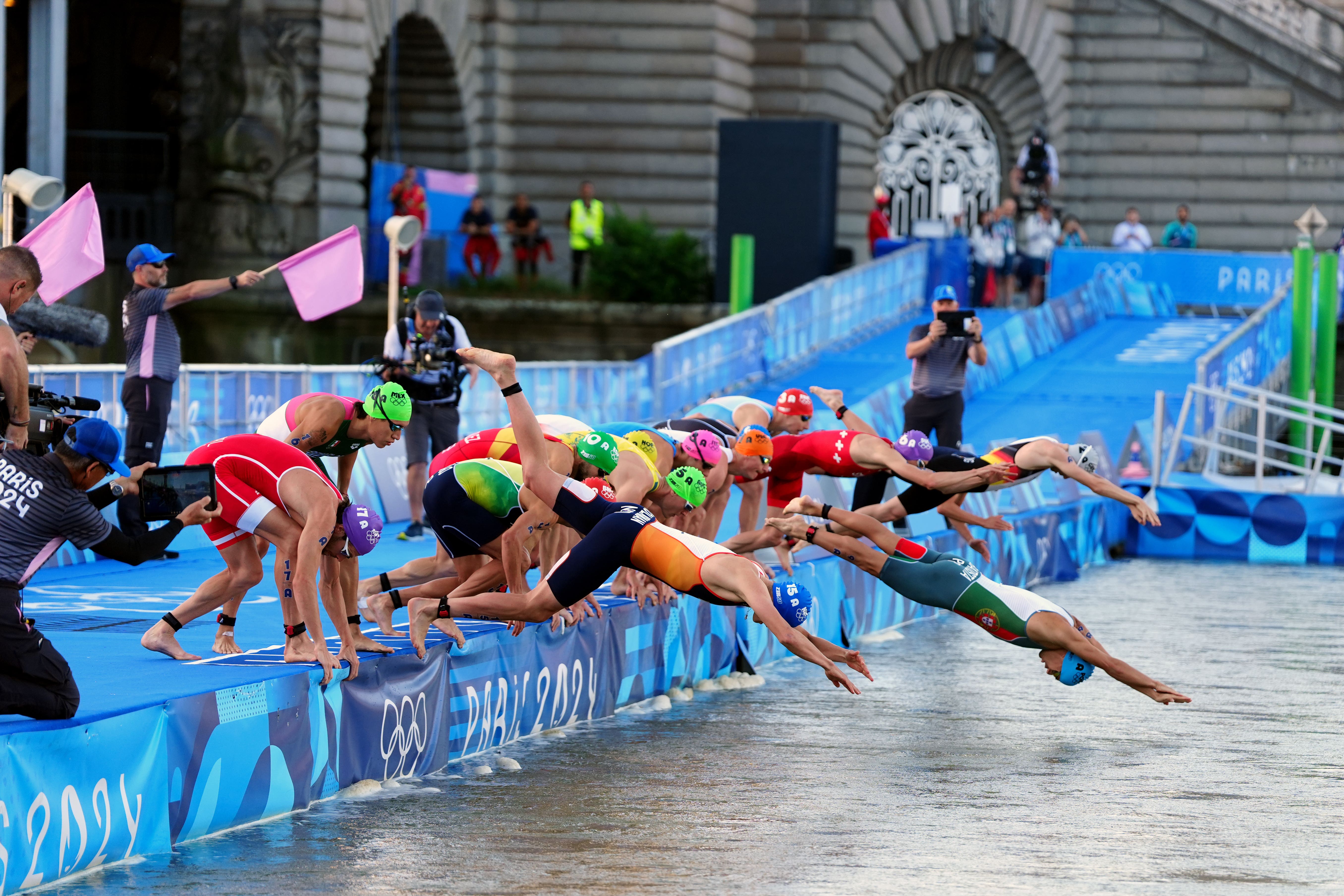 The marathon swimming is due to be held in the River Seine in Paris