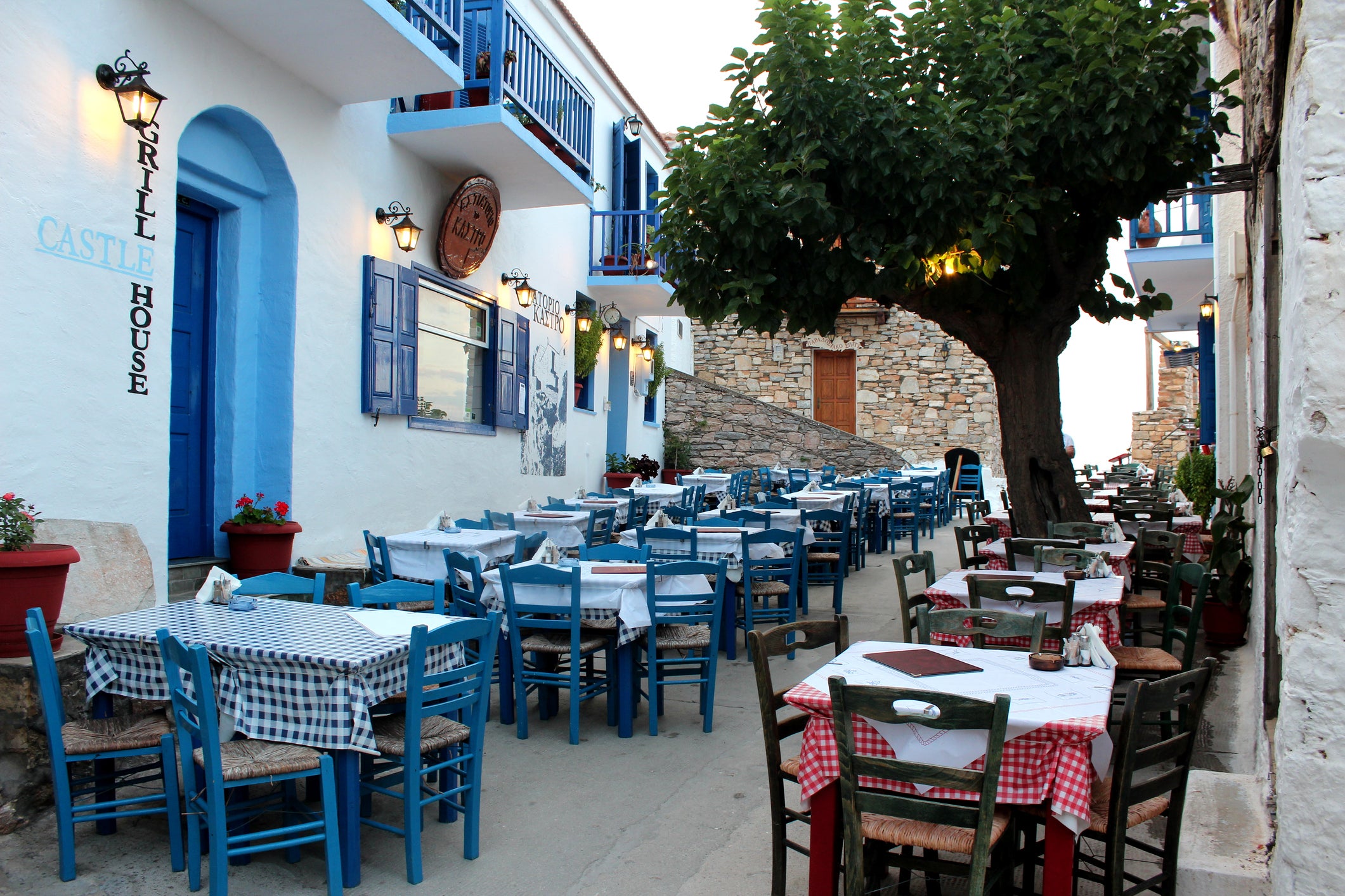 Sporades island Alonissos has an old town of bistros and tavernas