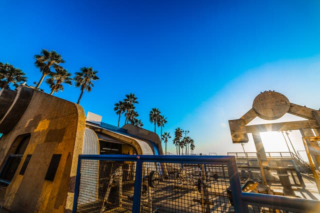 <p>Muscle Beach in Venice Beach, Los Angeles</p>