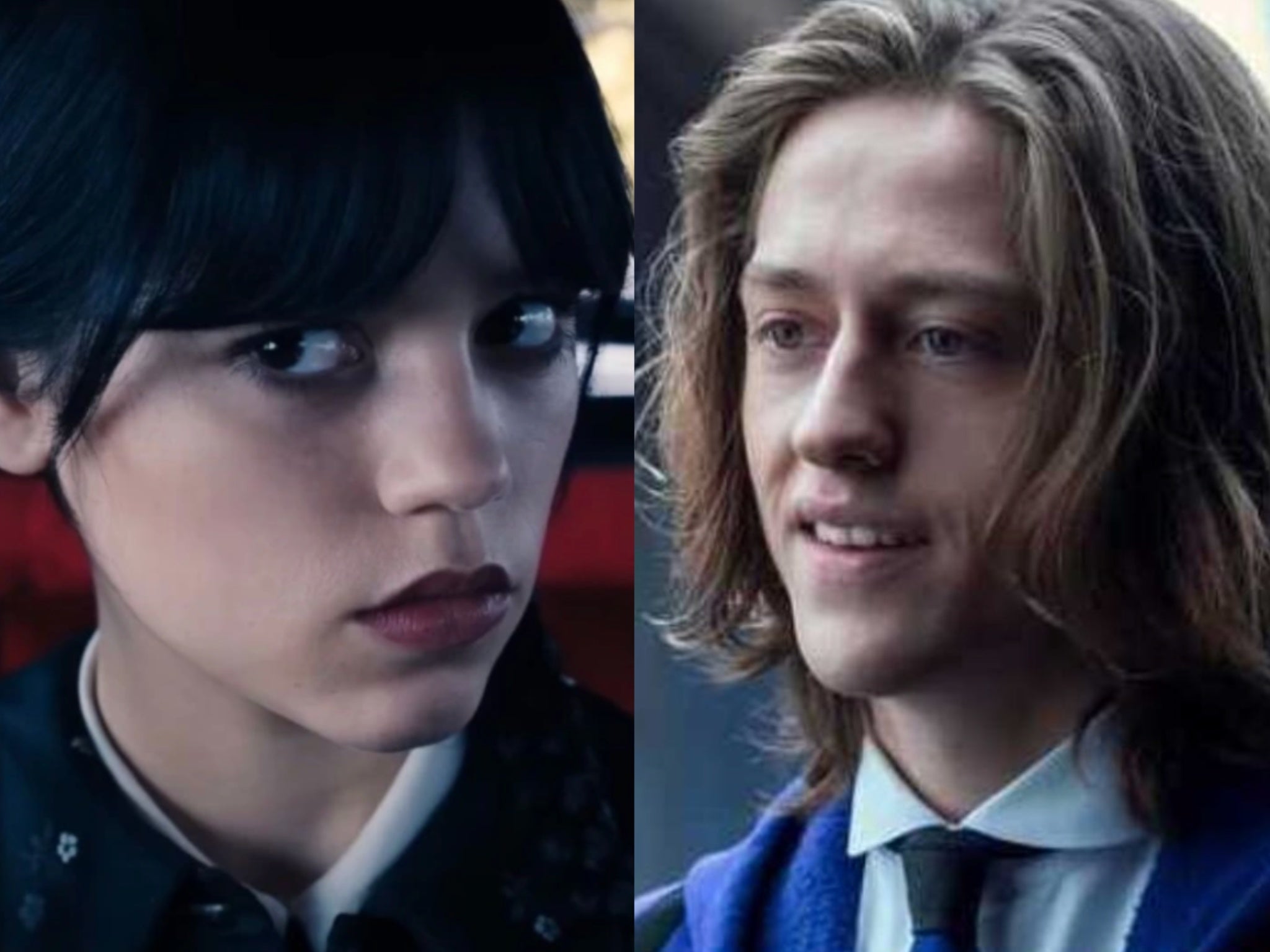 ‘Wednesday’ cast members Jenna Ortega and Percy Hynes White