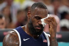 LeBron James gets stitches after nasty injury in Olympic basketball quarter-final