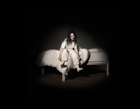 Billie Eilish on the cover of her debut album, ‘When We All Fall Asleep, Where Do We Go?'