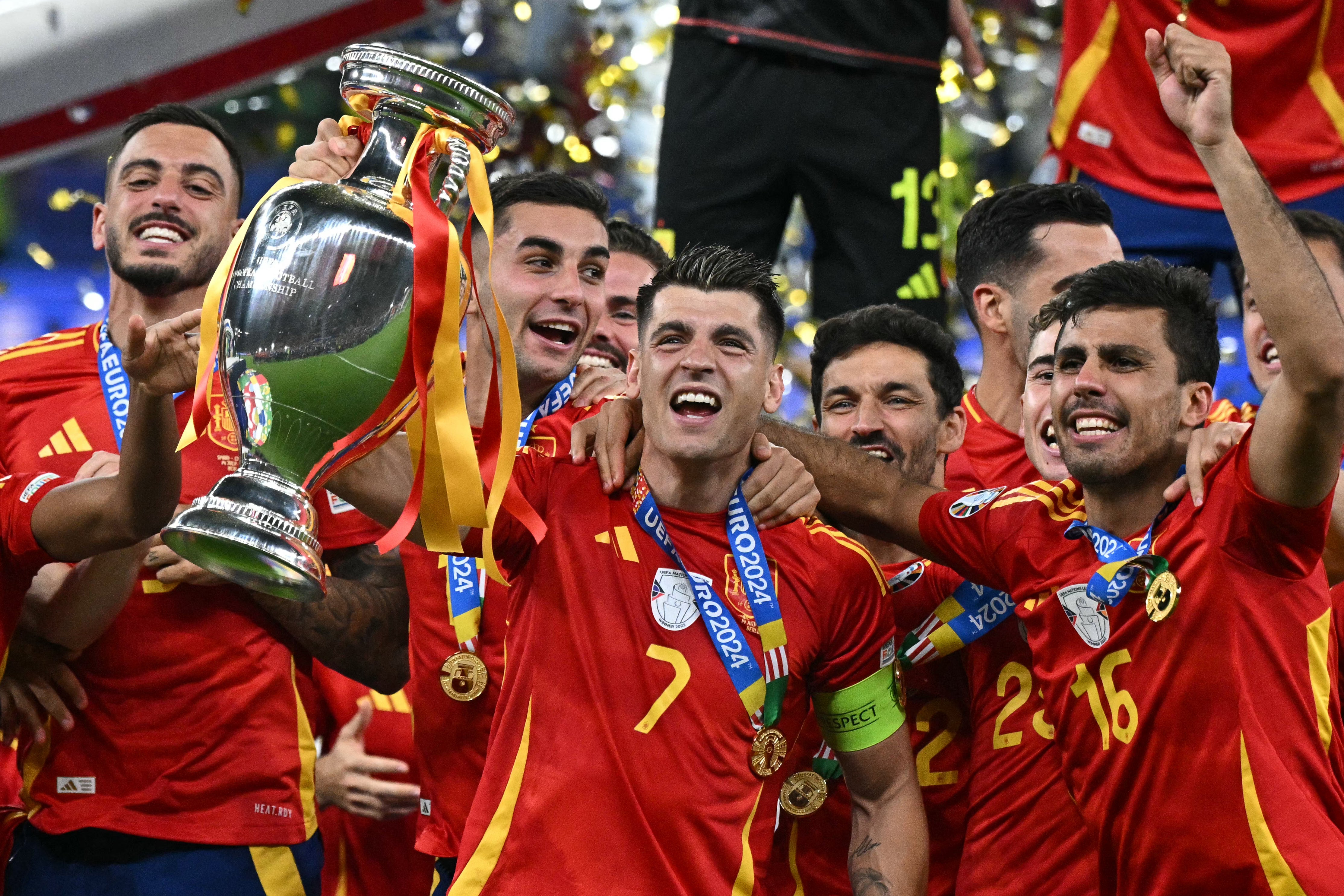 Rodri and Alvaro Morata helped Spain win Euro 2024