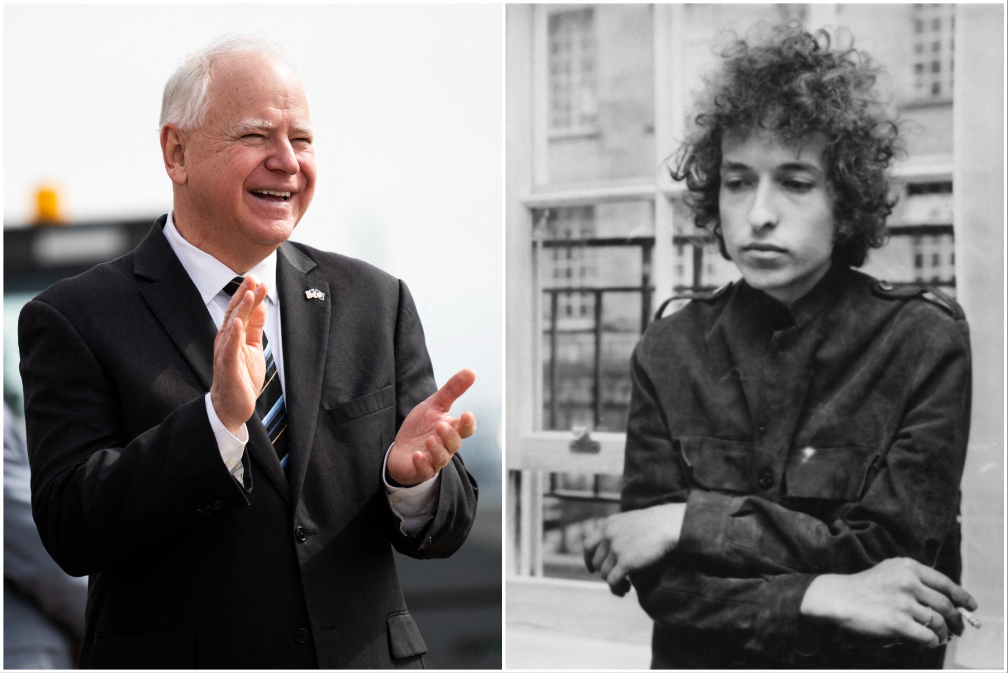 Tim Walz is a noted fan of Bob Dylan