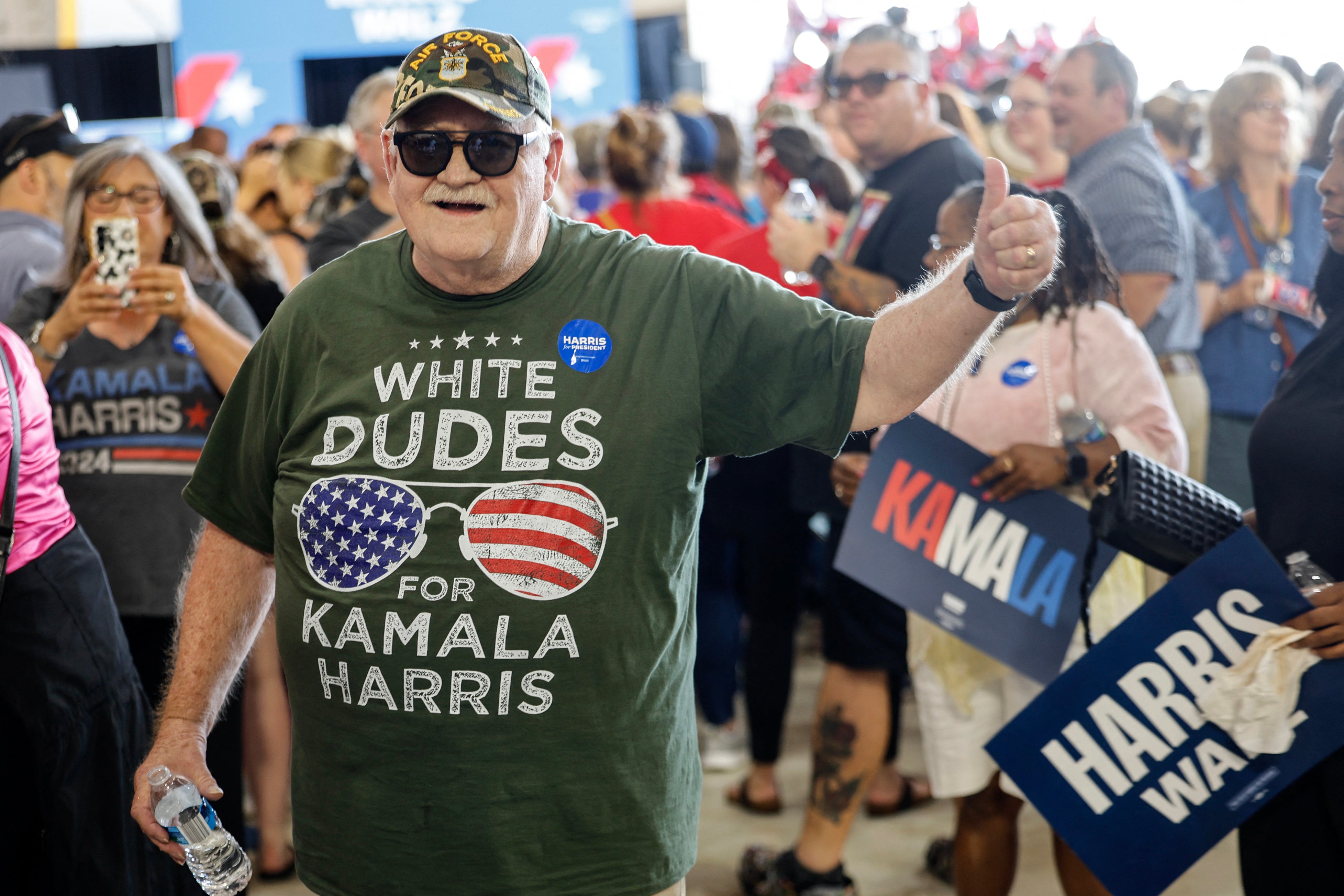 White Dudes for Harris has garnered mass support after their star-studded fundraiser call last month