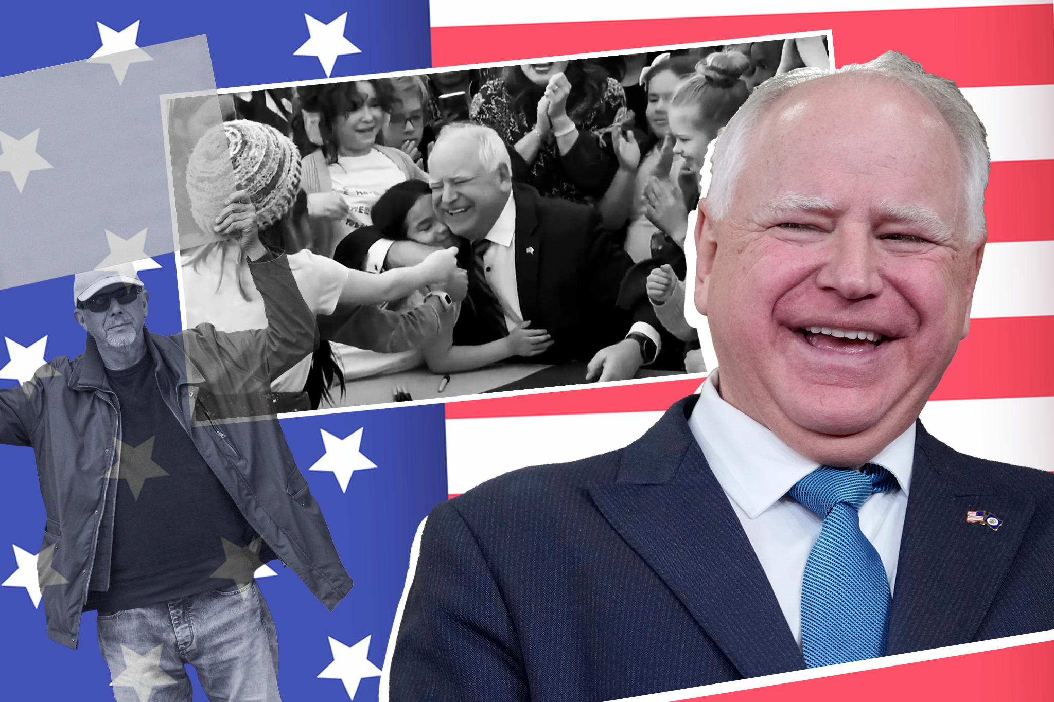 Tim Walz, the governor of Minnesota, is bringing a dad-like energy to the Democratic ticket that some women find nostalgic of their own fathers