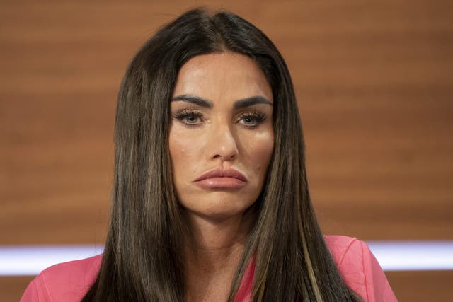 <p>It comes after an arrest warrant was issued by a judge after Katie Price failed to attend a hearing relating to her bankruptcies (Aaron Chown/PA)</p>