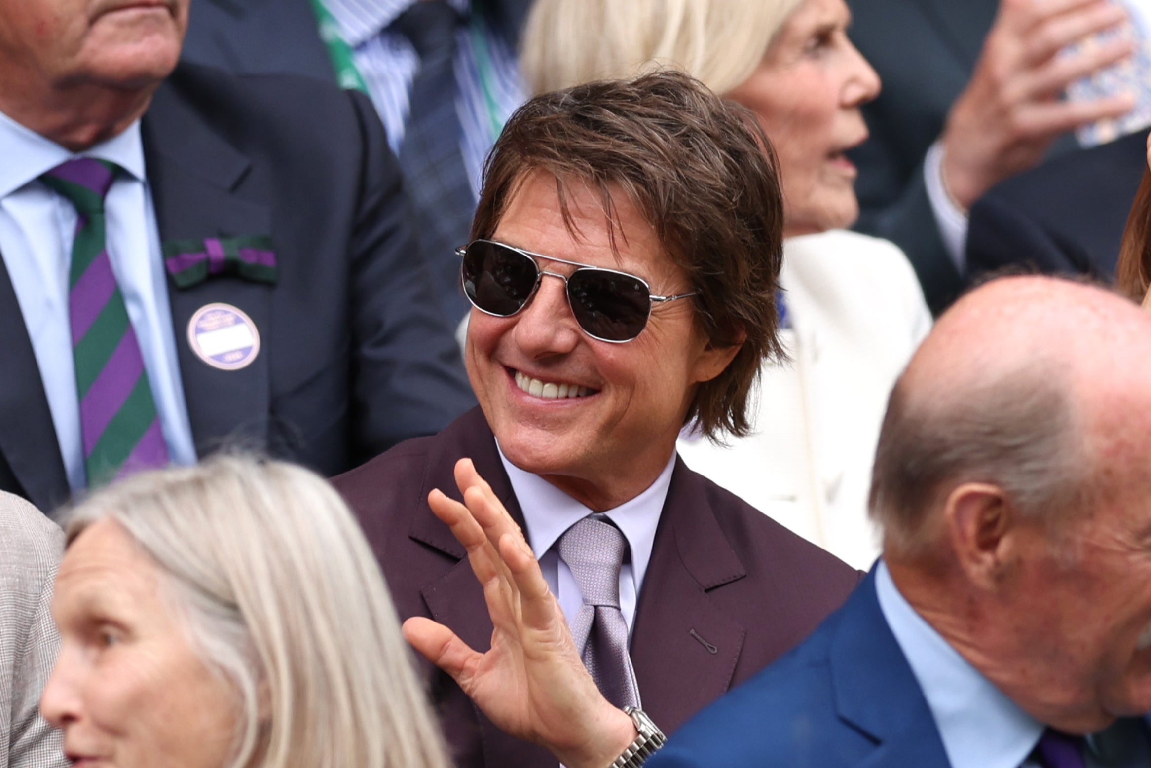 Me again: Cruise in the Royal Box ahead of the Gentlemen’s Singles Final at Wimbledon in July