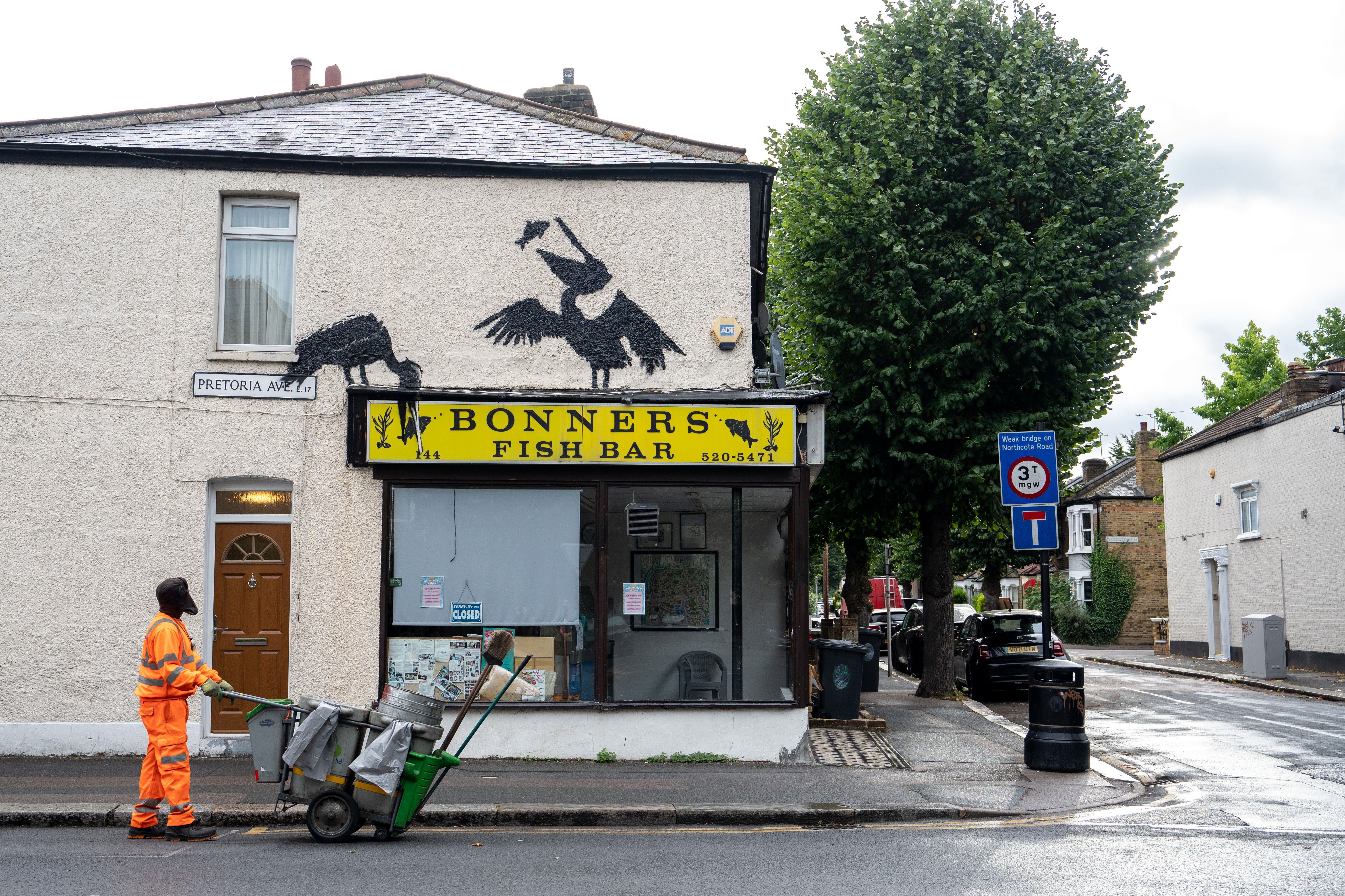 Banksy’s fifth animal artwork was unveiled in Walthamstow