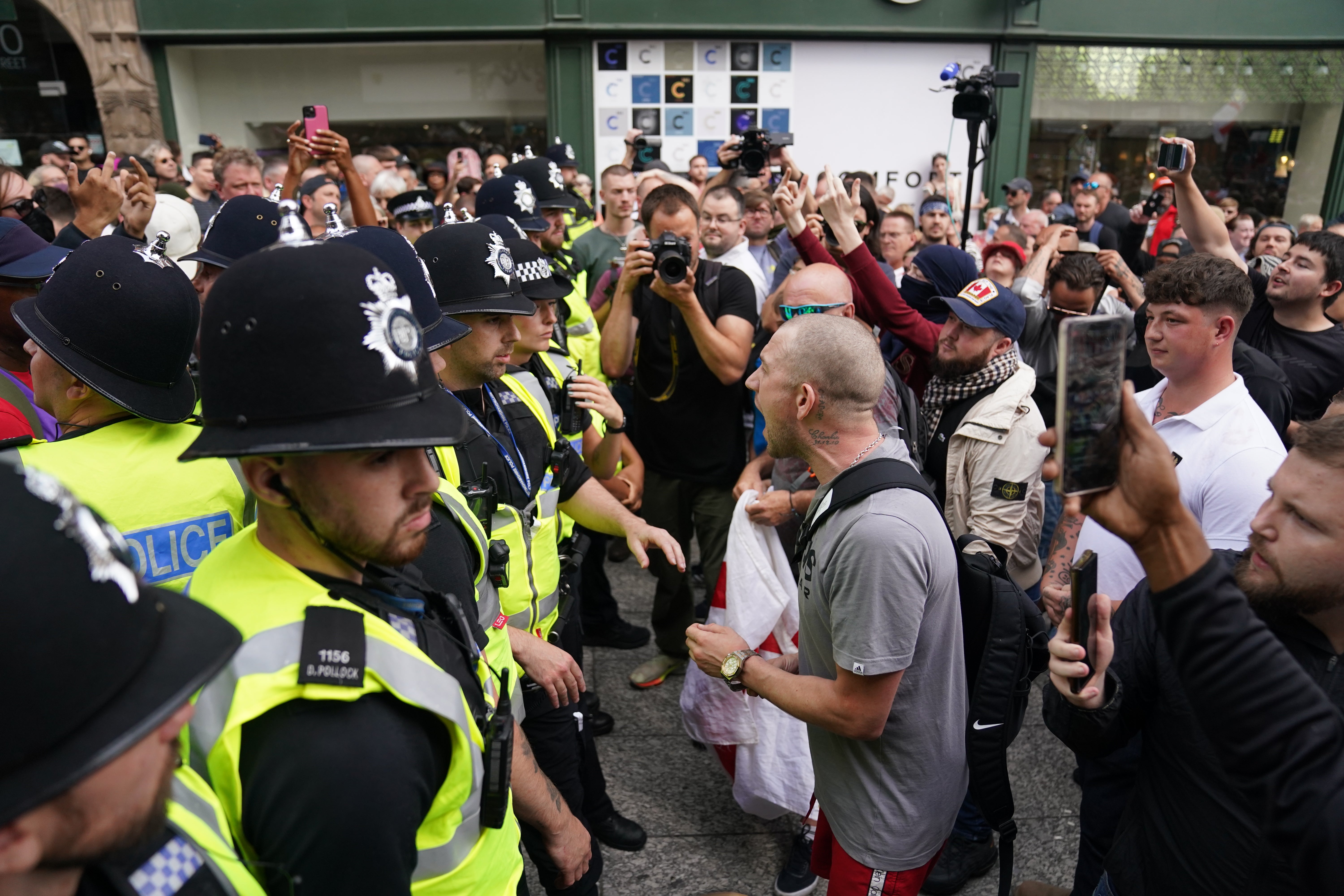 Hundreds of people have been arrested across England