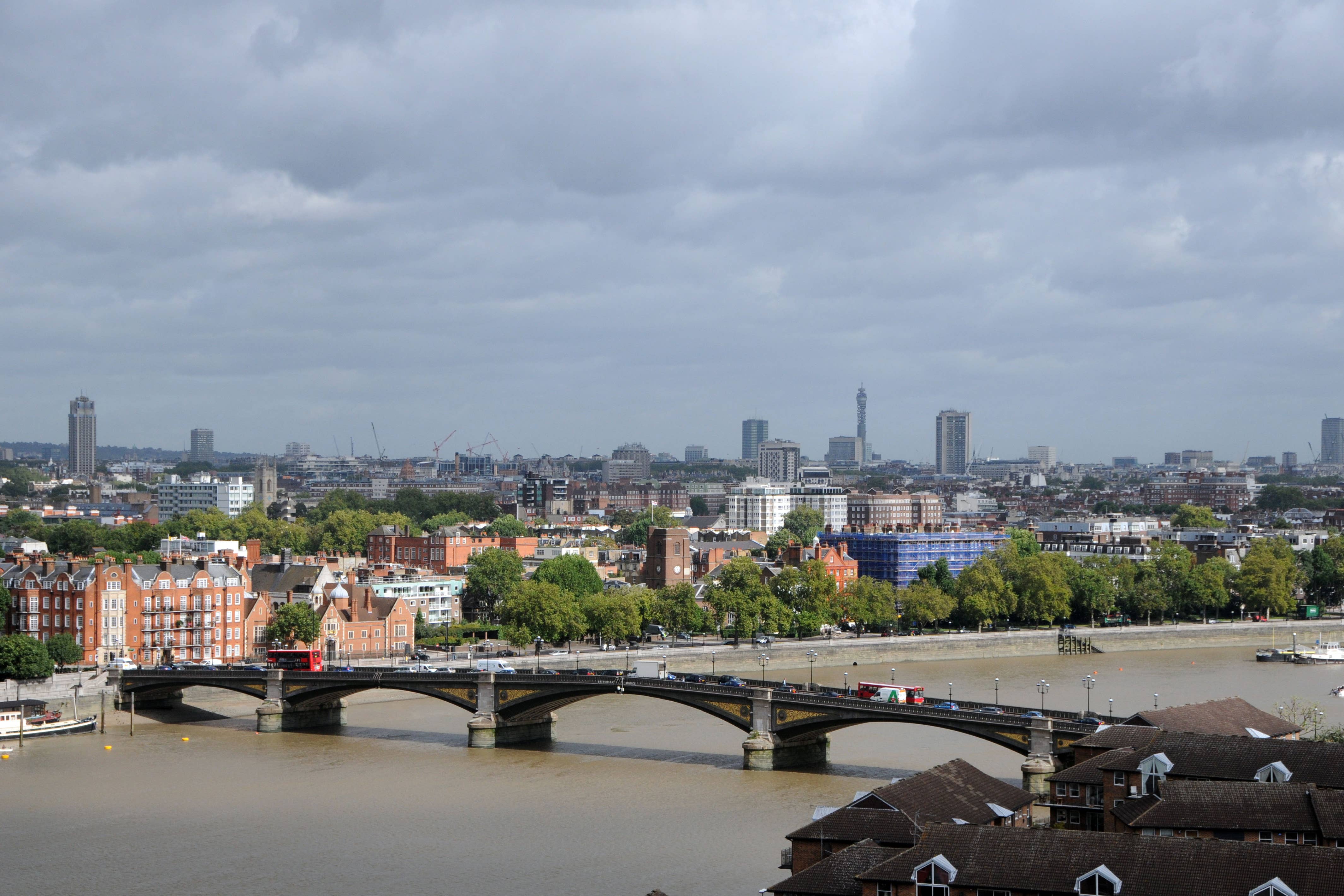 Mr Ryan was struck and thrown into the air before landing on the front of the Range Rover on Battersea Bridge (Alamy/PA)