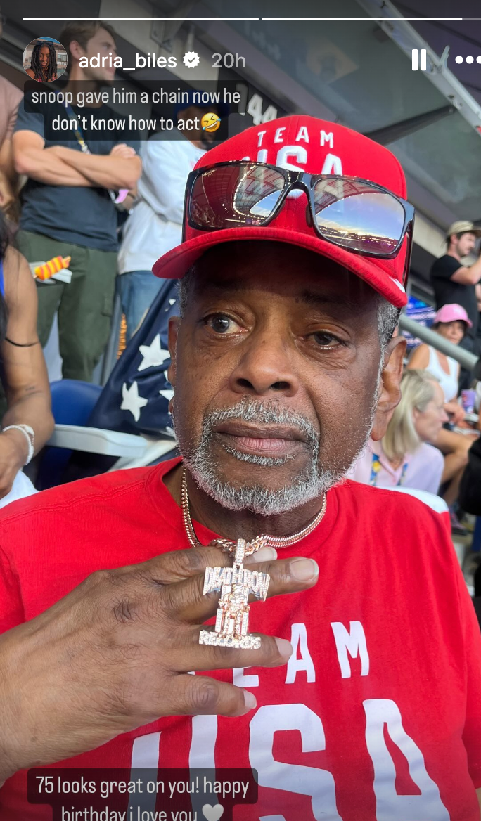 Ronald Biles shows off gift from Snoop Dogg for his 75th birthday