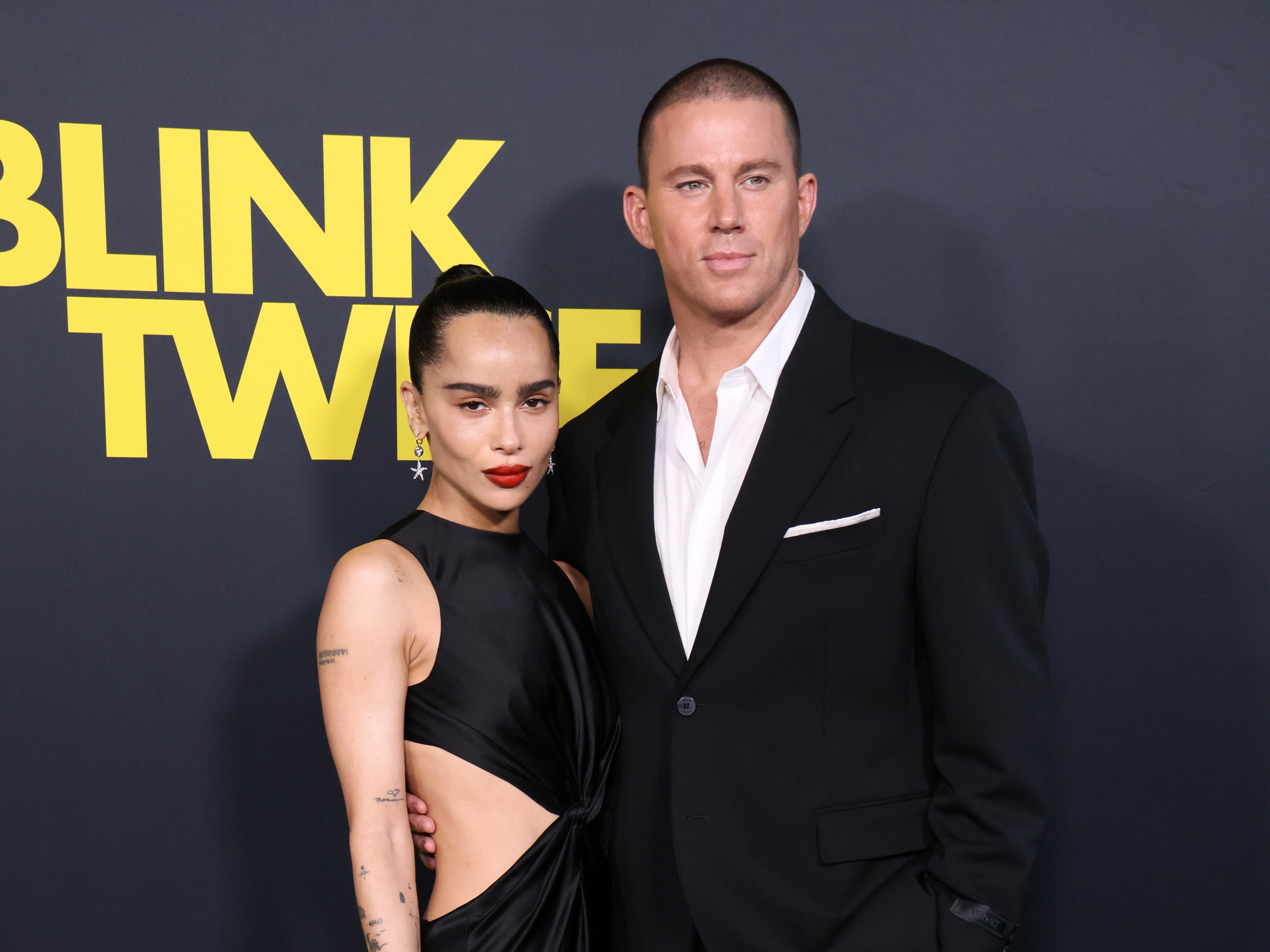 Zoë Kravitz and Channing Tatum make red carpet debut at ‘Blink Twice’ premiere in Los Angeles, California