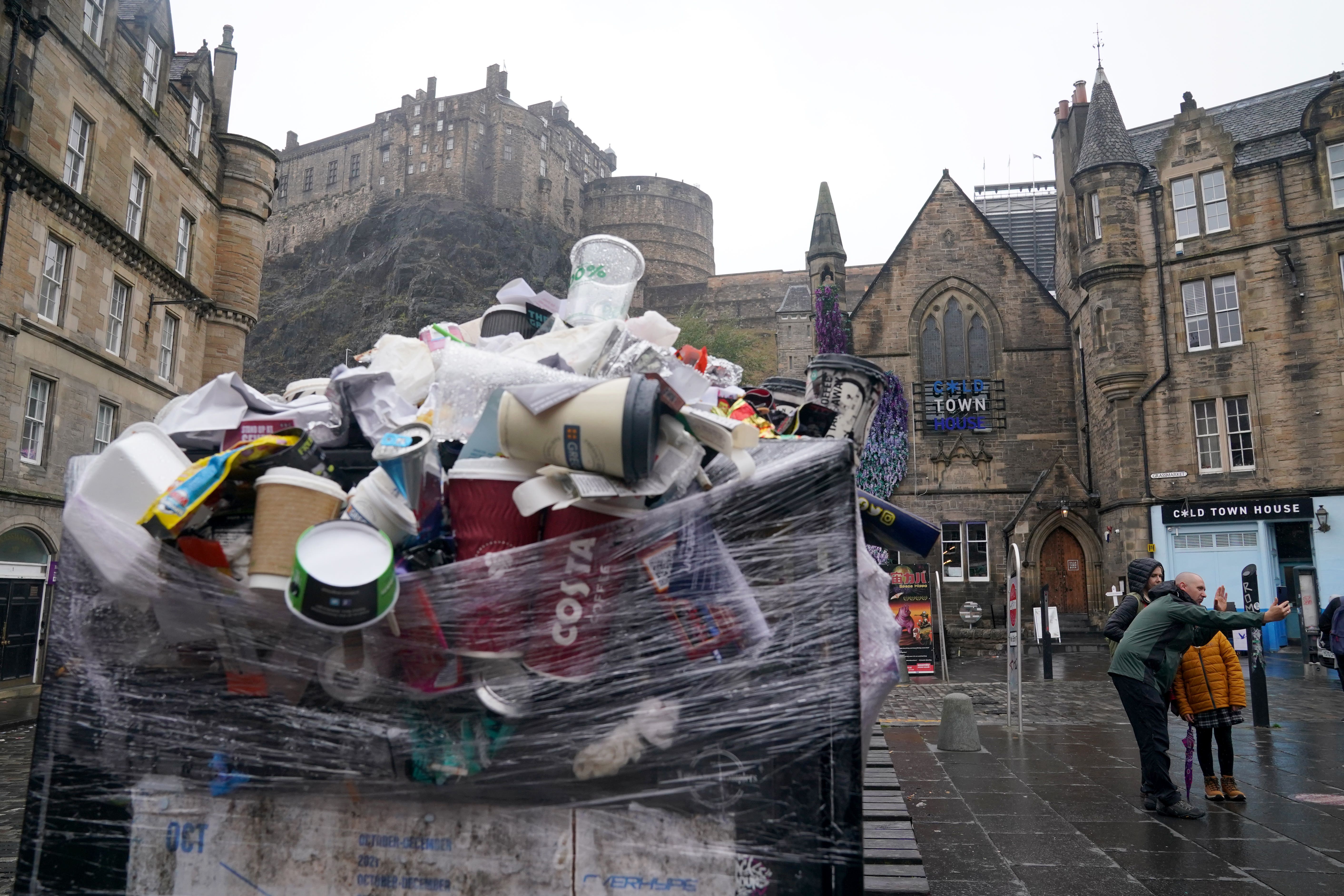 Cosla has requested that the planned strike by waste and recycling workers is suspended while an ‘improved’ pay offer is considered by unions (Andrew Milligan/PA)