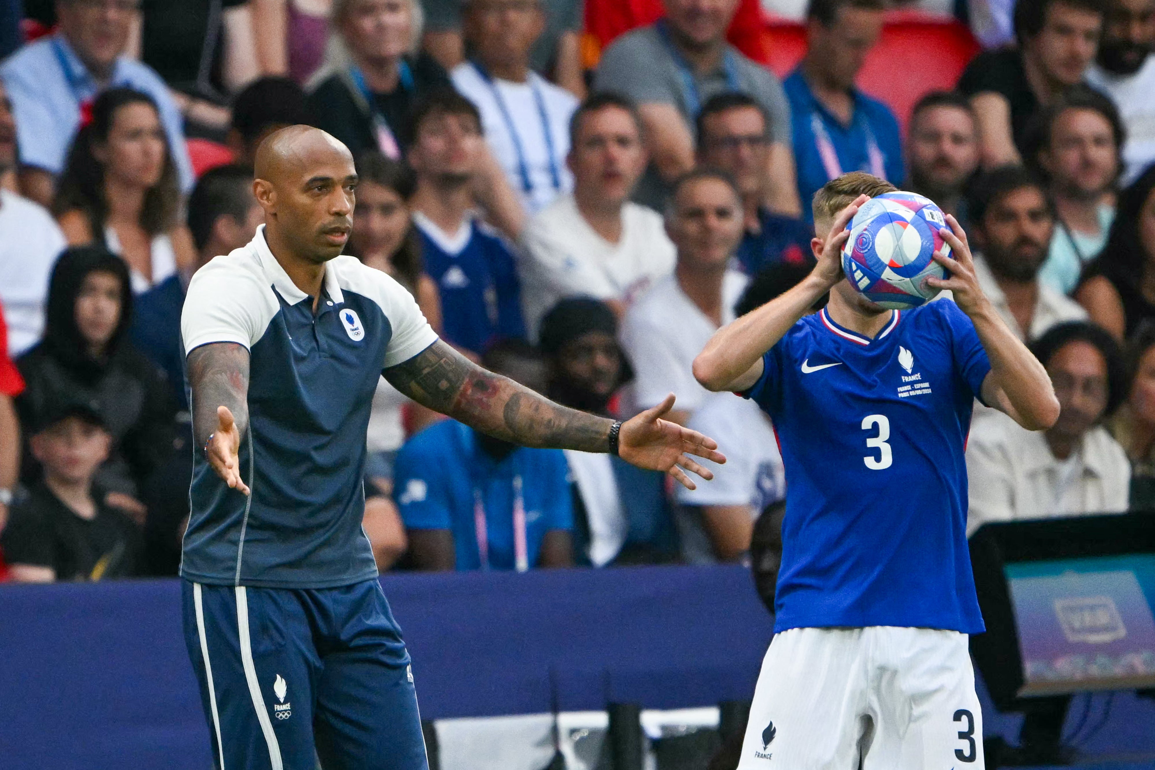 Thierry Henry and his young French side jist came up short in the gold medal match after producing an incredible comeback.