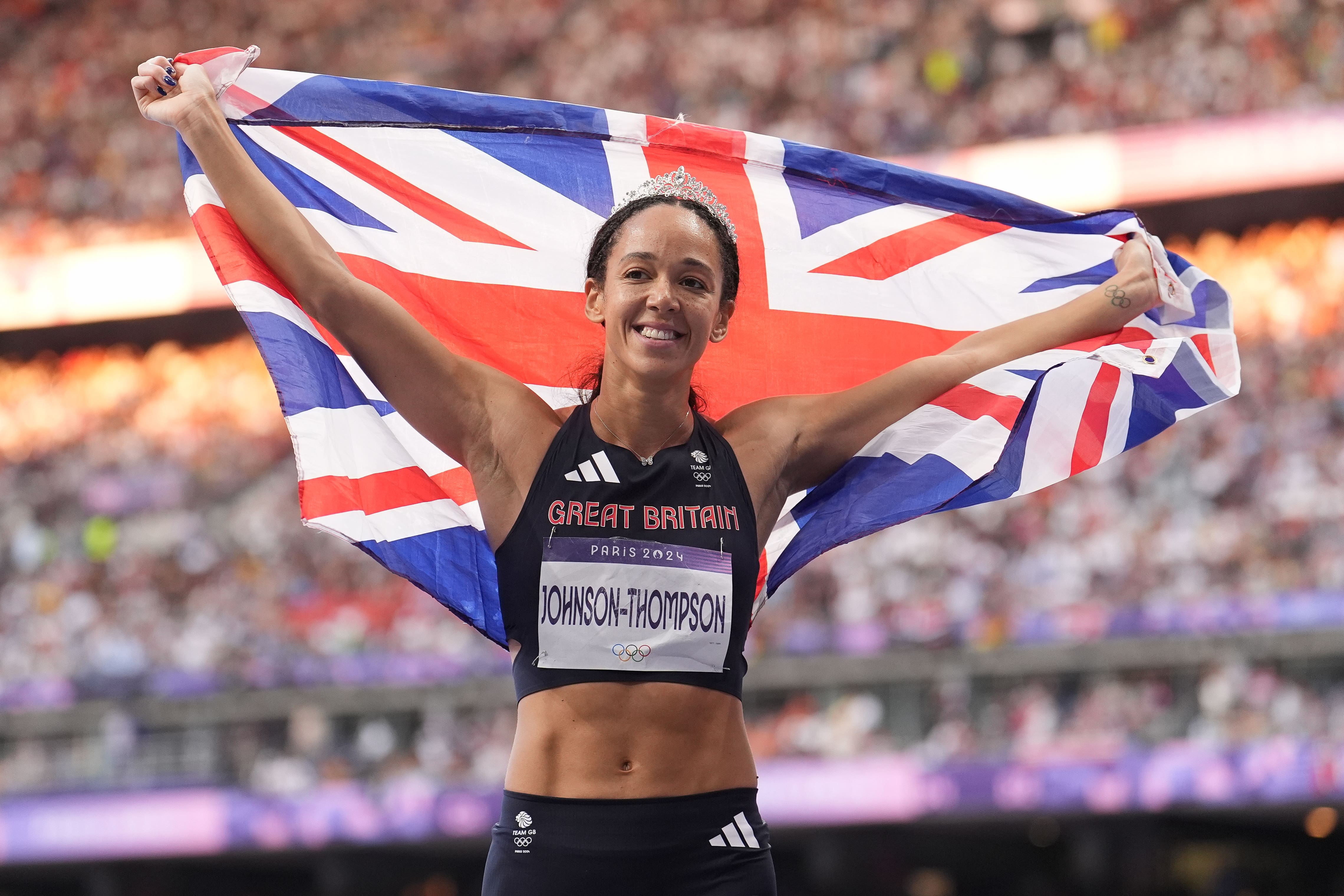 Katarina Johnson-Thompson secured a silver in the heptathlon on Friday (Martin Rickett/PA)